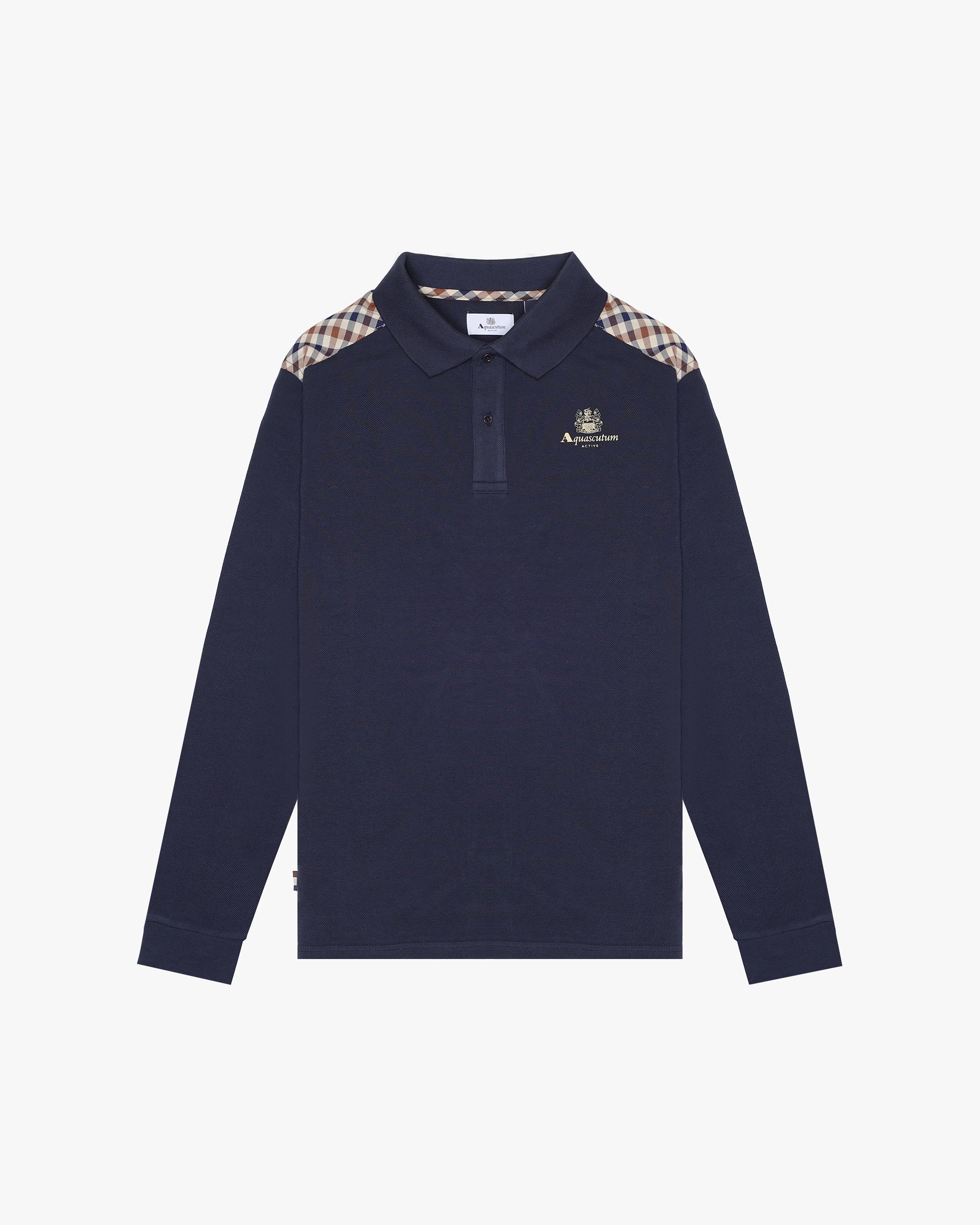 Polo manica lunga Aquascutum Active STRIPES PIQUET POLO L/S