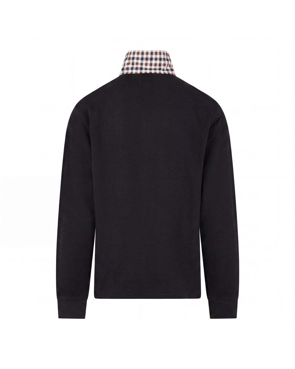 Polo manica lunga Aquascutum Active HEAVY PIQUET COLLAR ZIP POLO