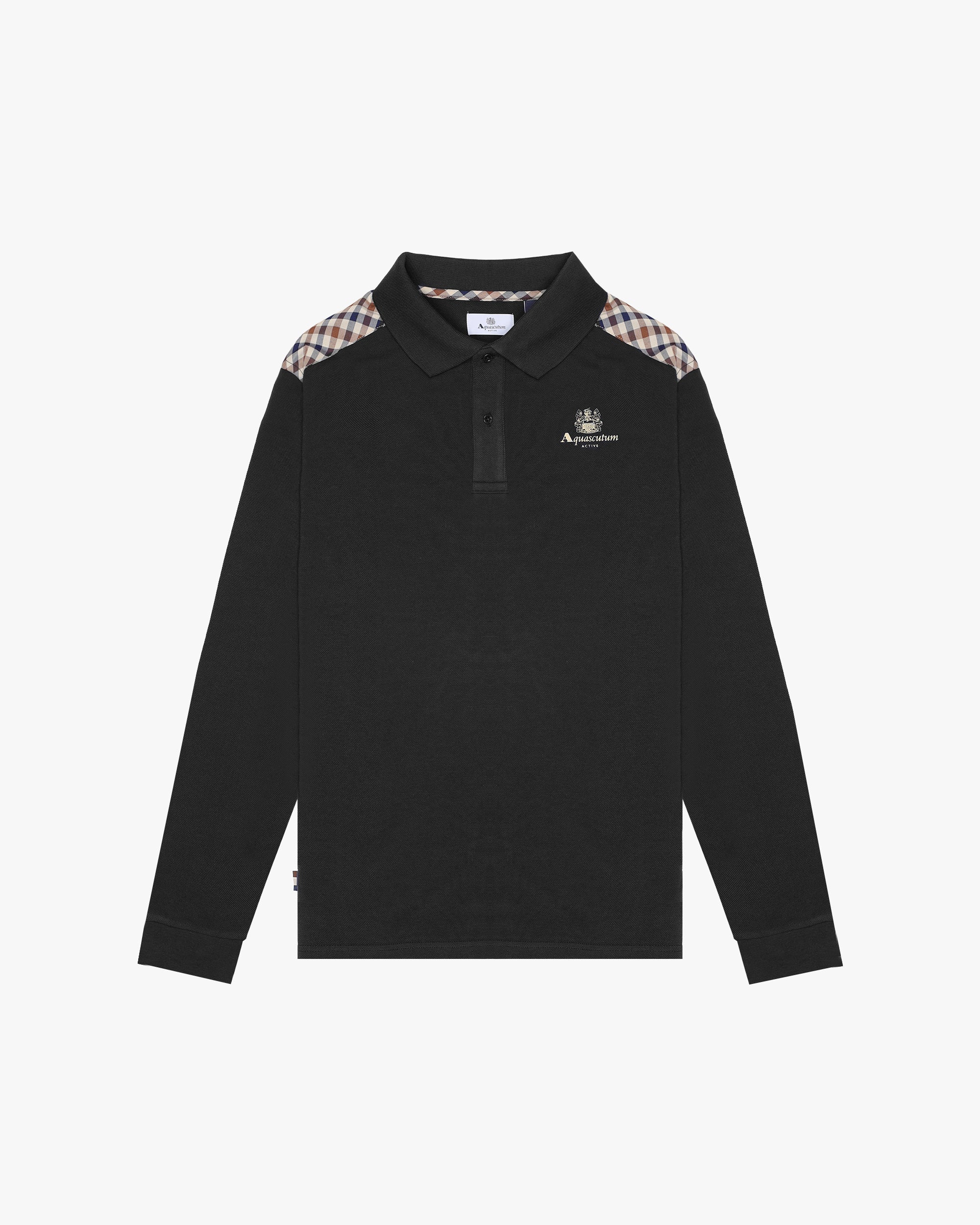 Polo manica lunga Aquascutum Active STRIPES PIQUET POLO L/S