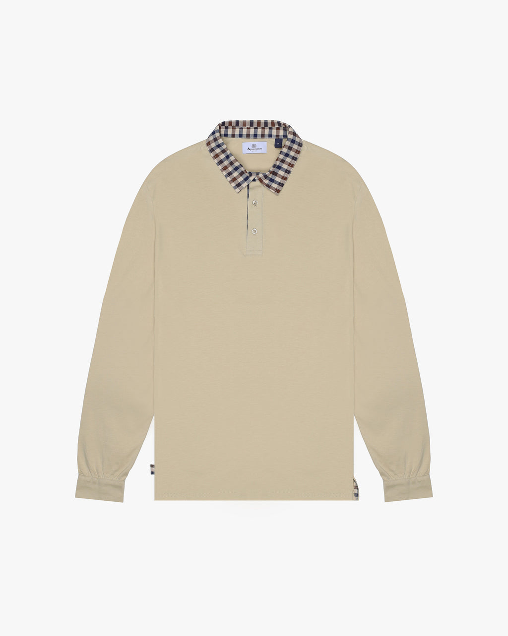 Polo manica lunga Aquascutum Active CLUB CHECK COLLAR POLO L/S