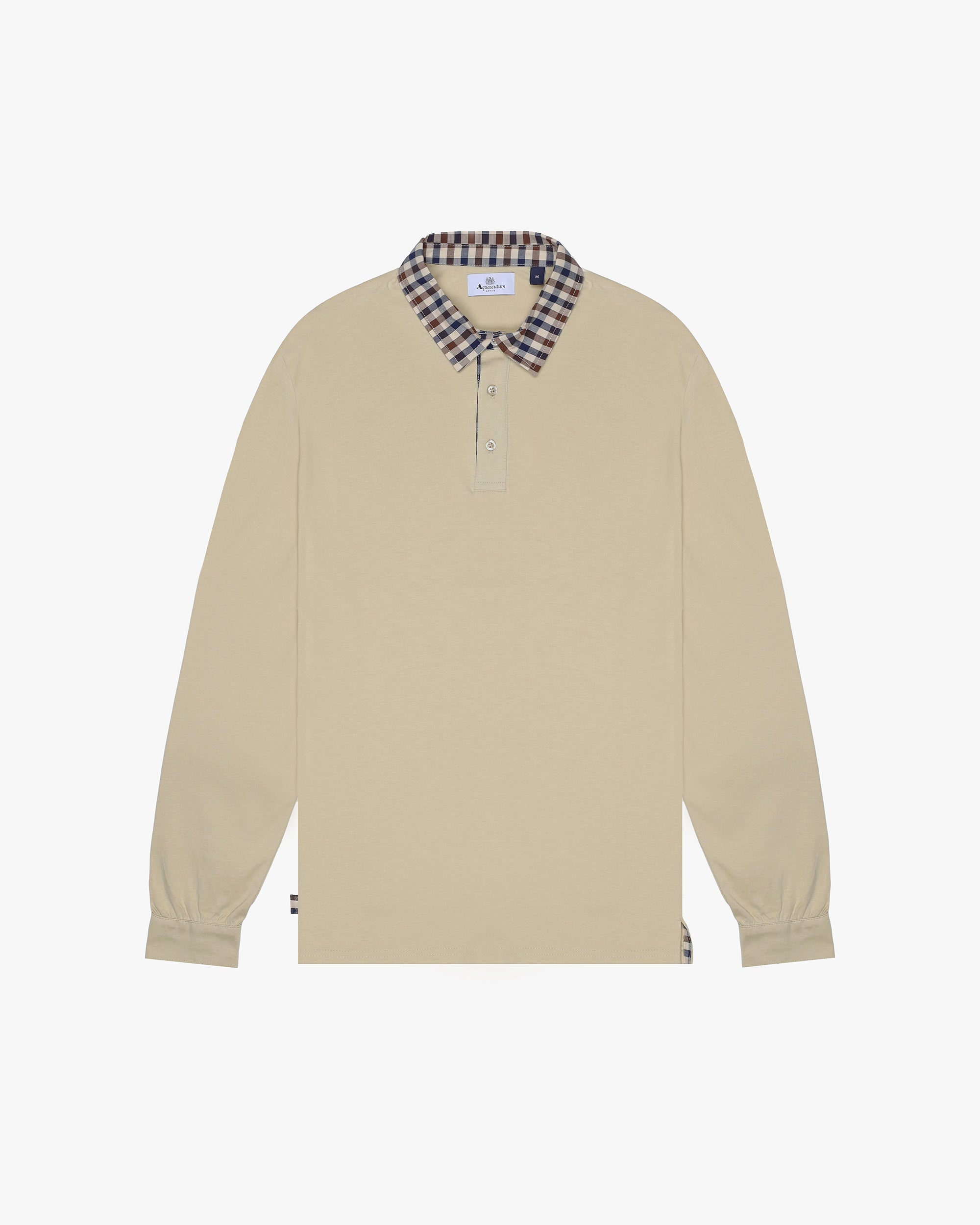 Polo manica lunga Aquascutum Active CLUB CHECK COLLAR POLO L/S
