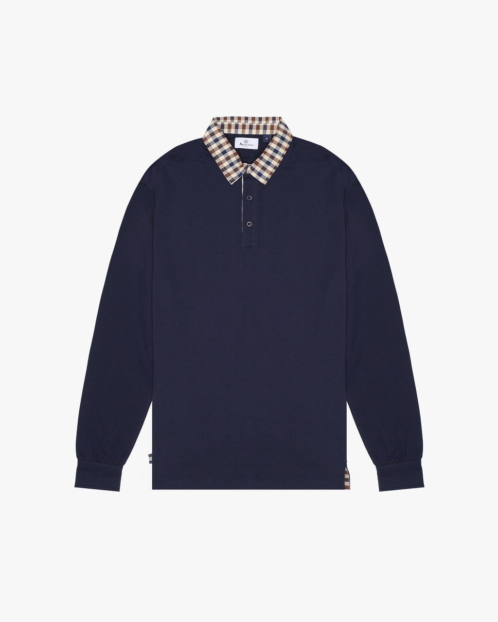 Polo manica lunga Aquascutum Active CLUB CHECK COLLAR POLO L/S