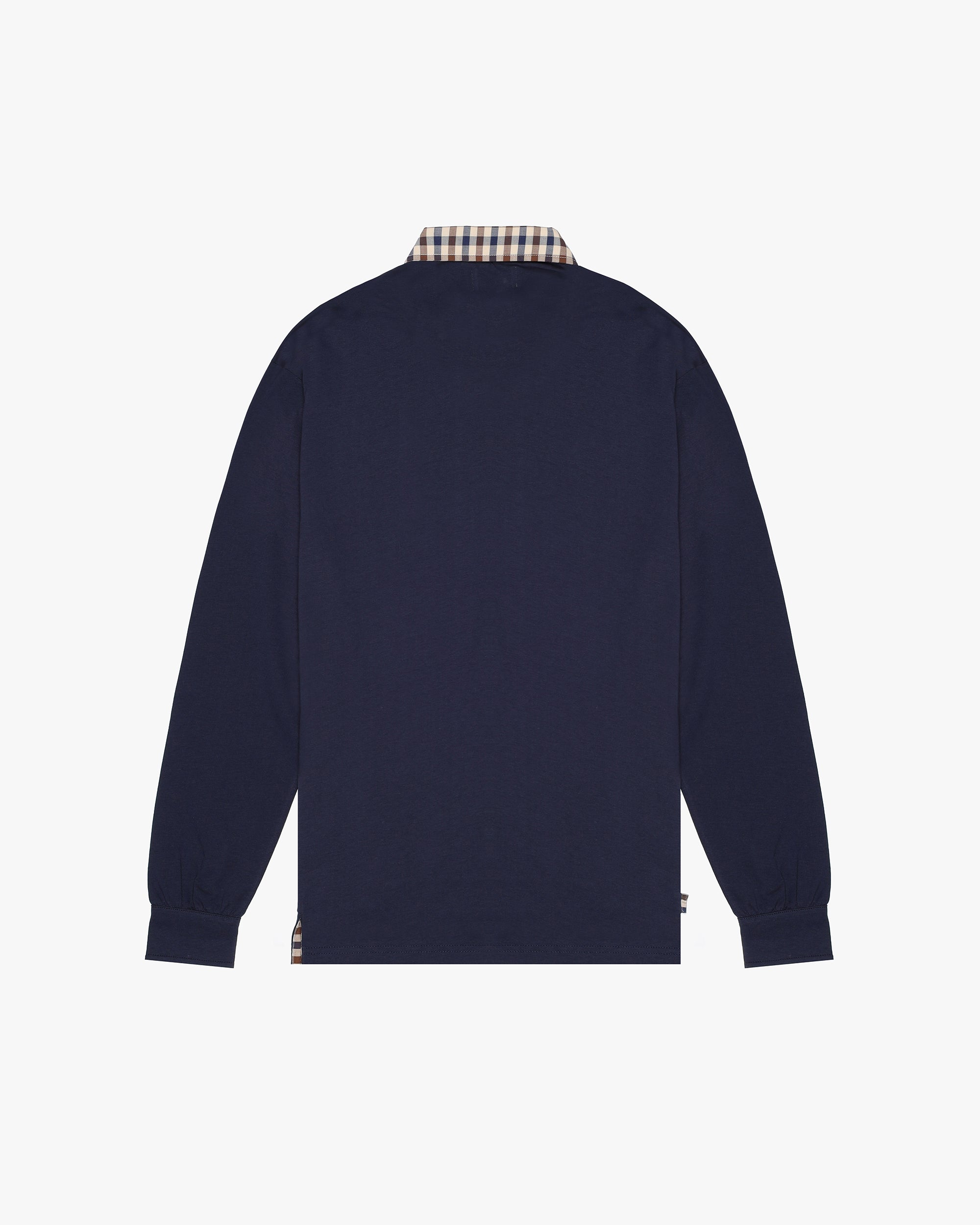 Polo manica lunga Aquascutum Active CLUB CHECK COLLAR POLO L/S