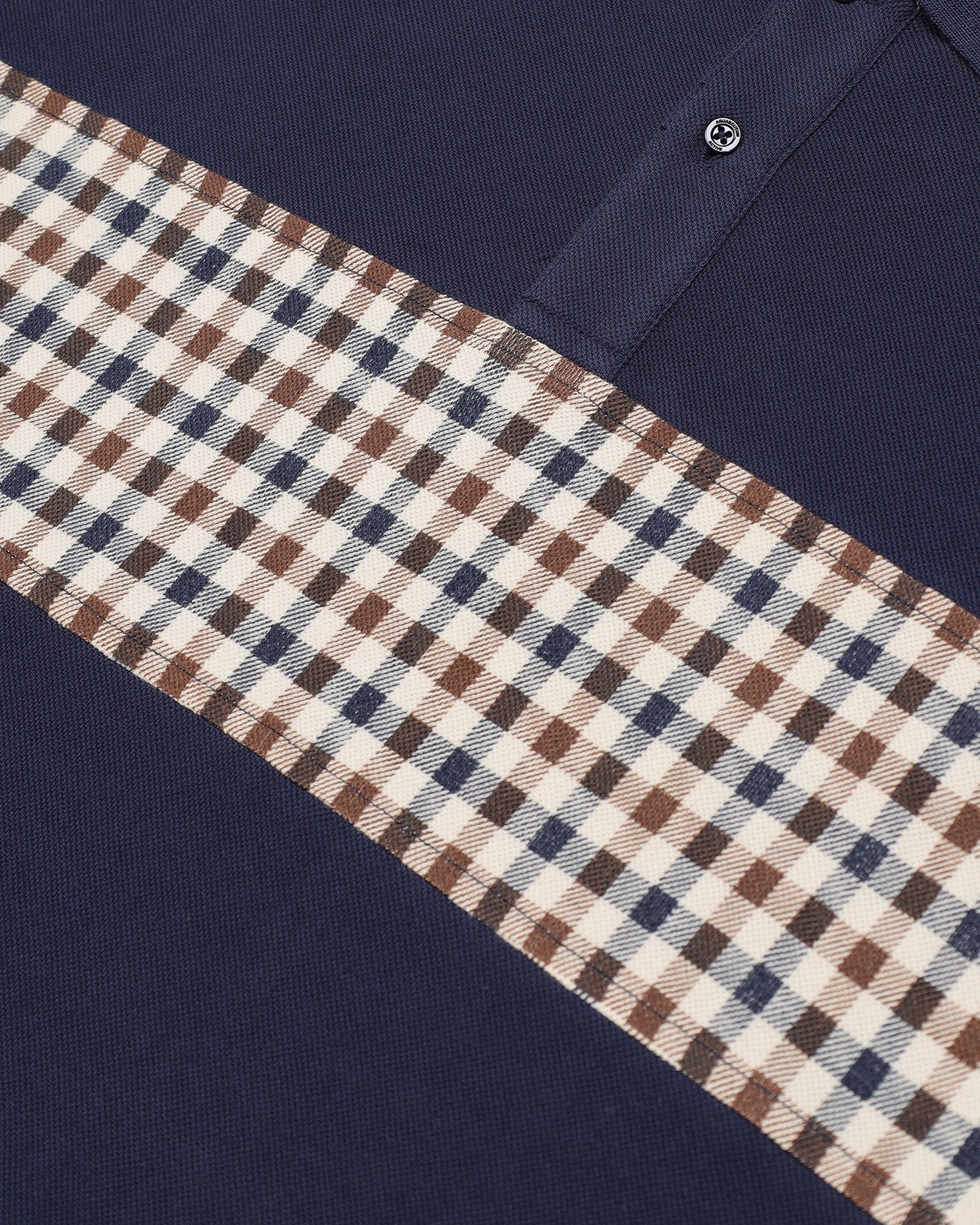 Polo manica lunga Aquascutum Active ICONIC INSERT POLO L/S