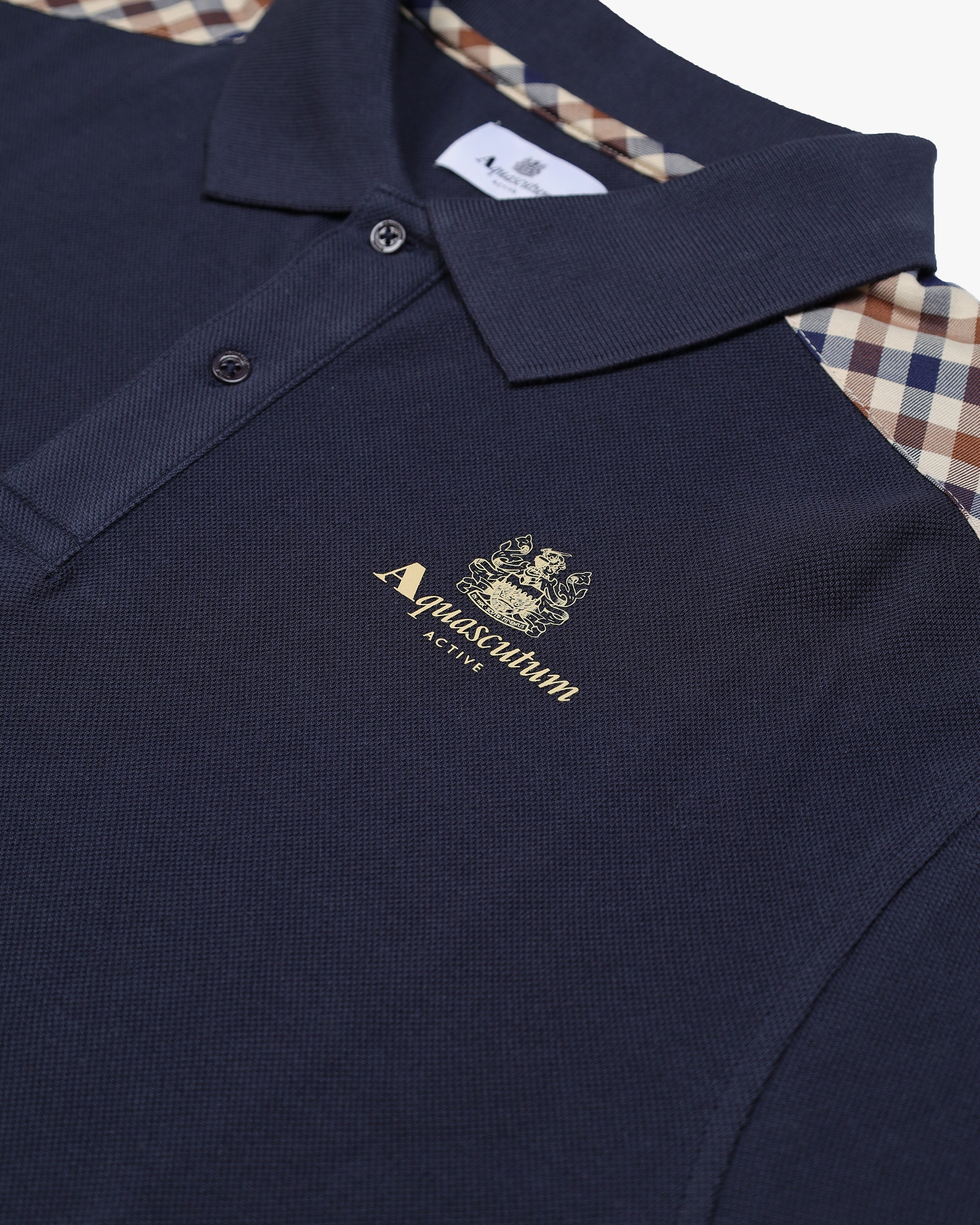 Polo manica lunga Aquascutum Active STRIPES PIQUET POLO L/S