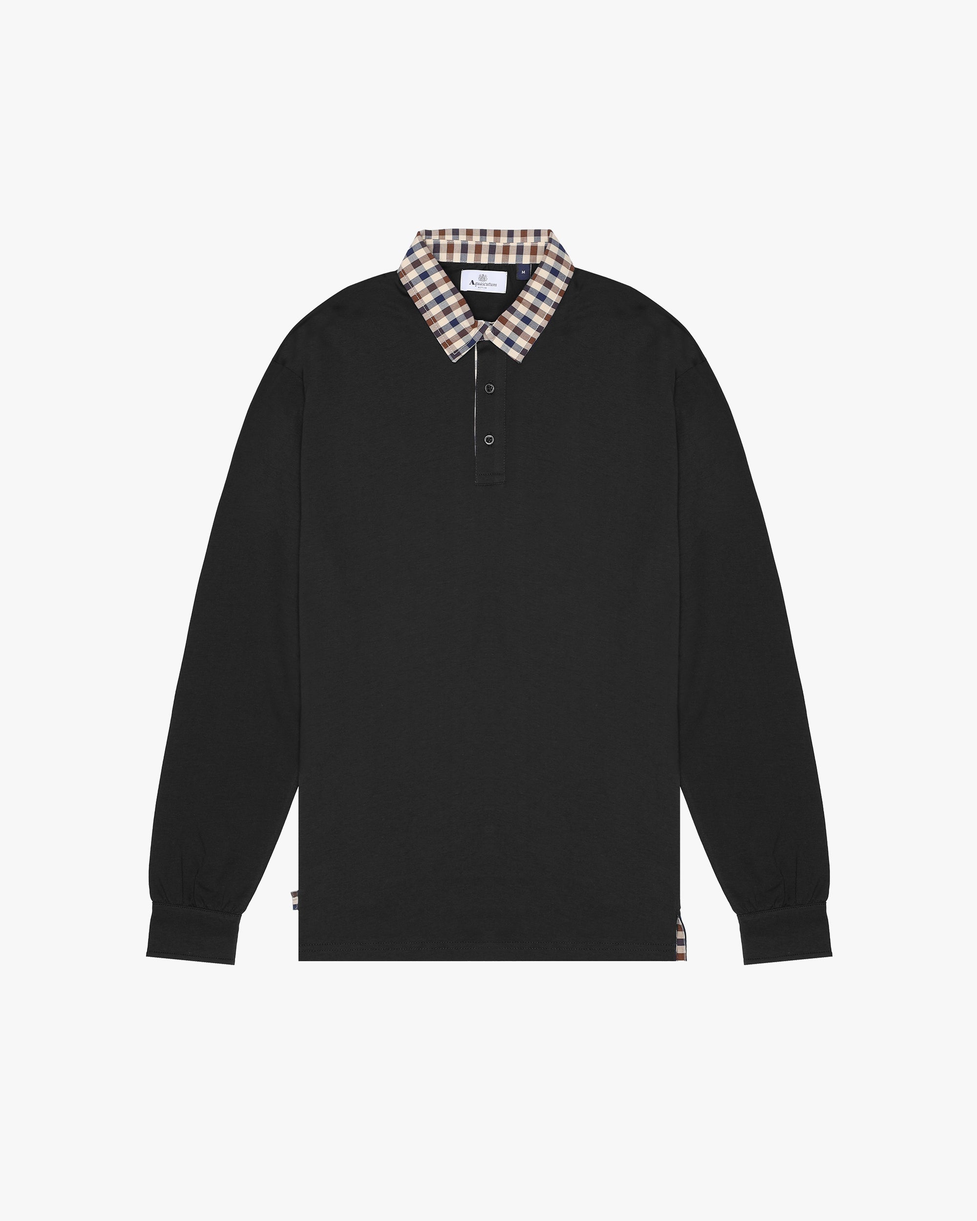Polo manica lunga Aquascutum Active CLUB CHECK COLLAR POLO L/S