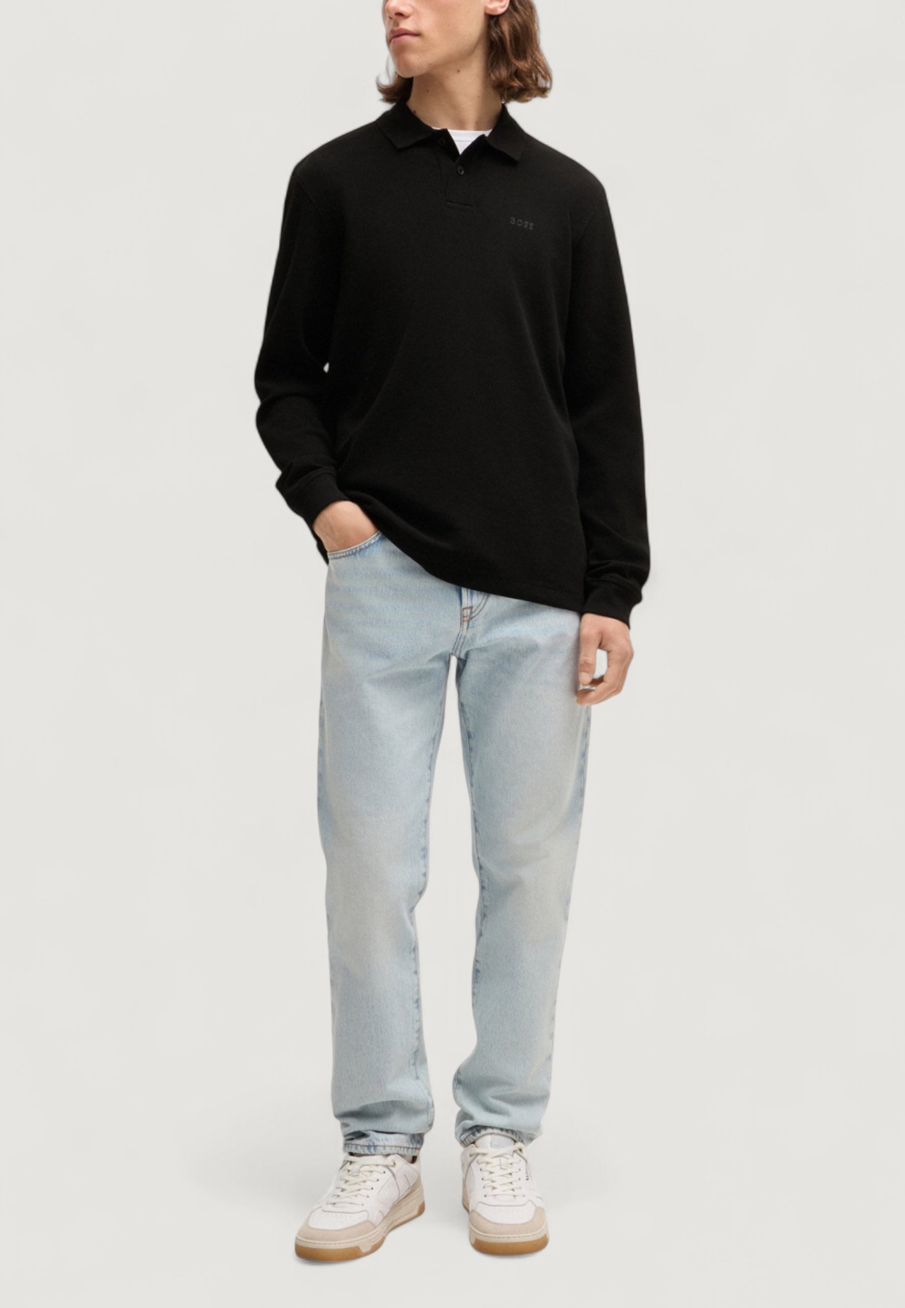 Polo manica lunga Boss Petempestolong 10262290 01