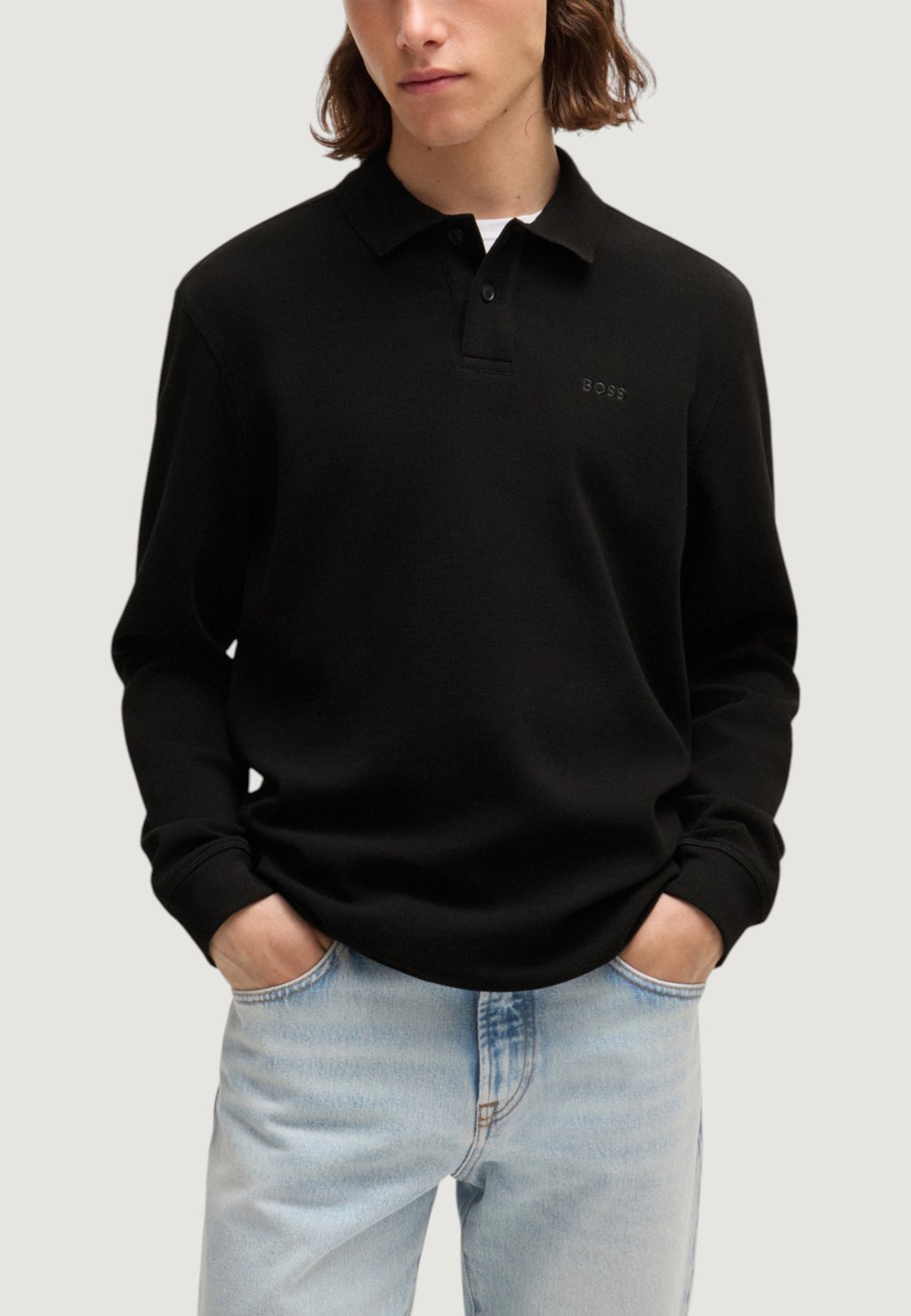 Polo manica lunga Boss Petempestolong 10262290 01