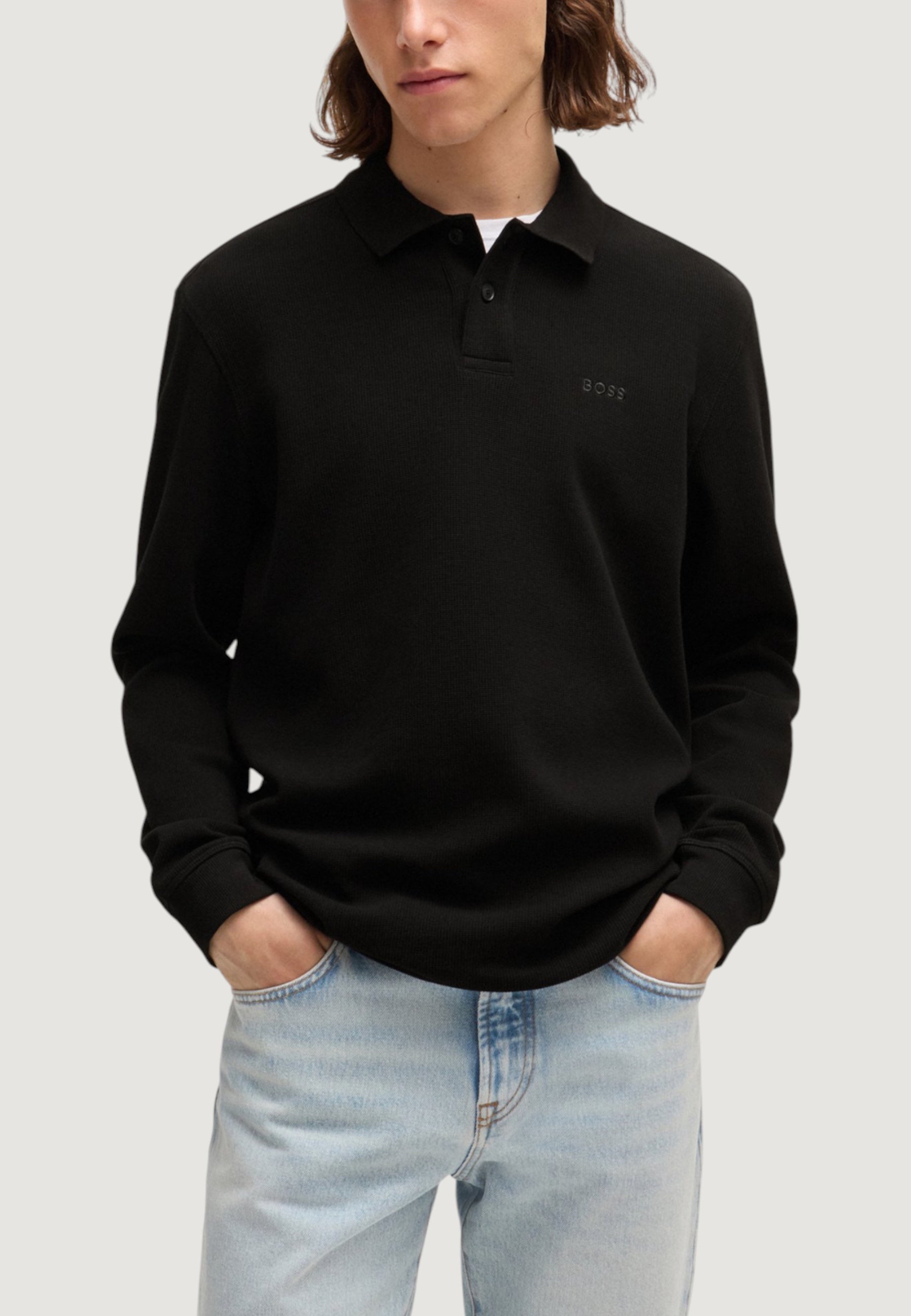Polo manica lunga Boss Petempestolong 10262290 01