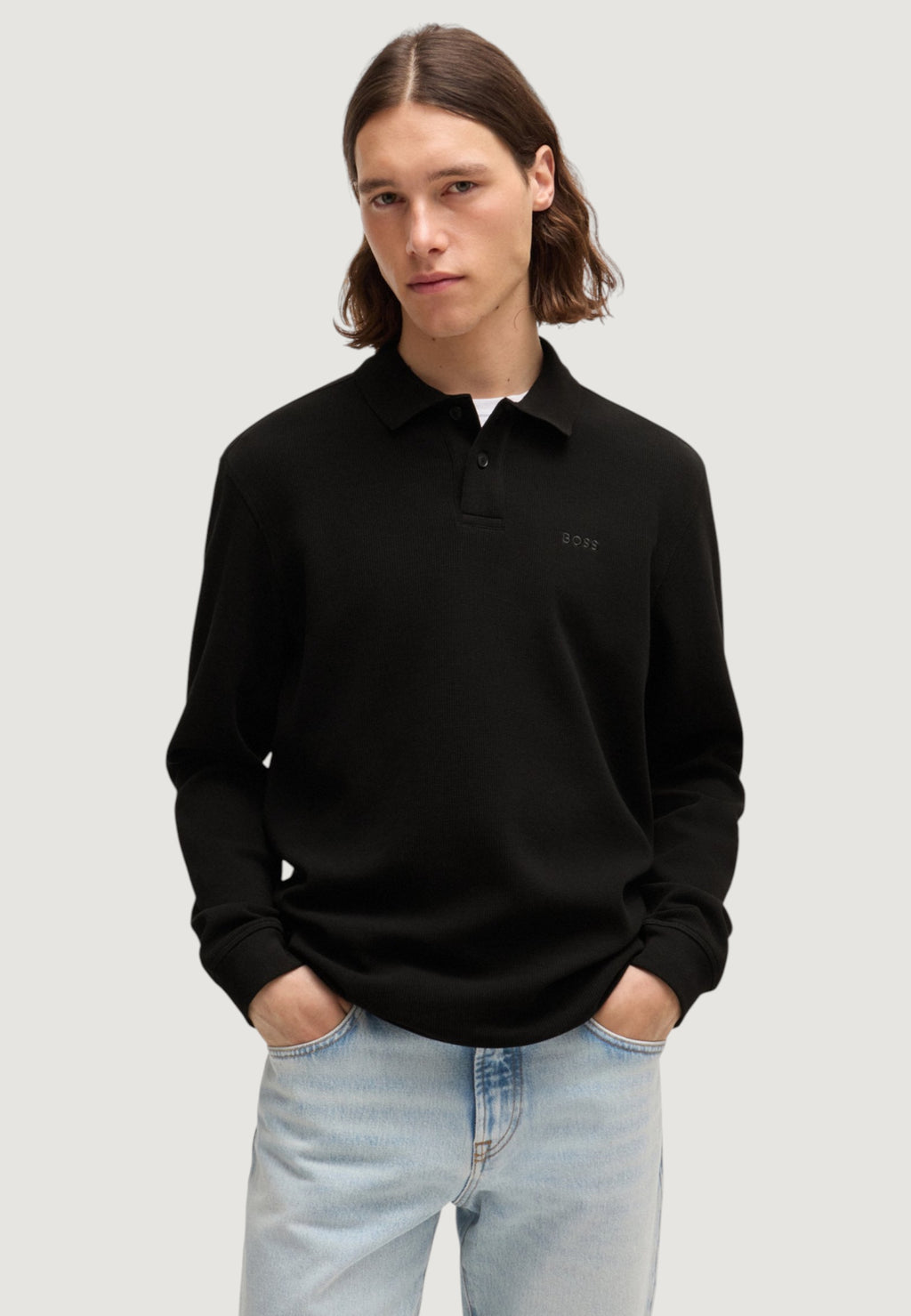 Polo manica lunga Boss Petempestolong 10262290 01