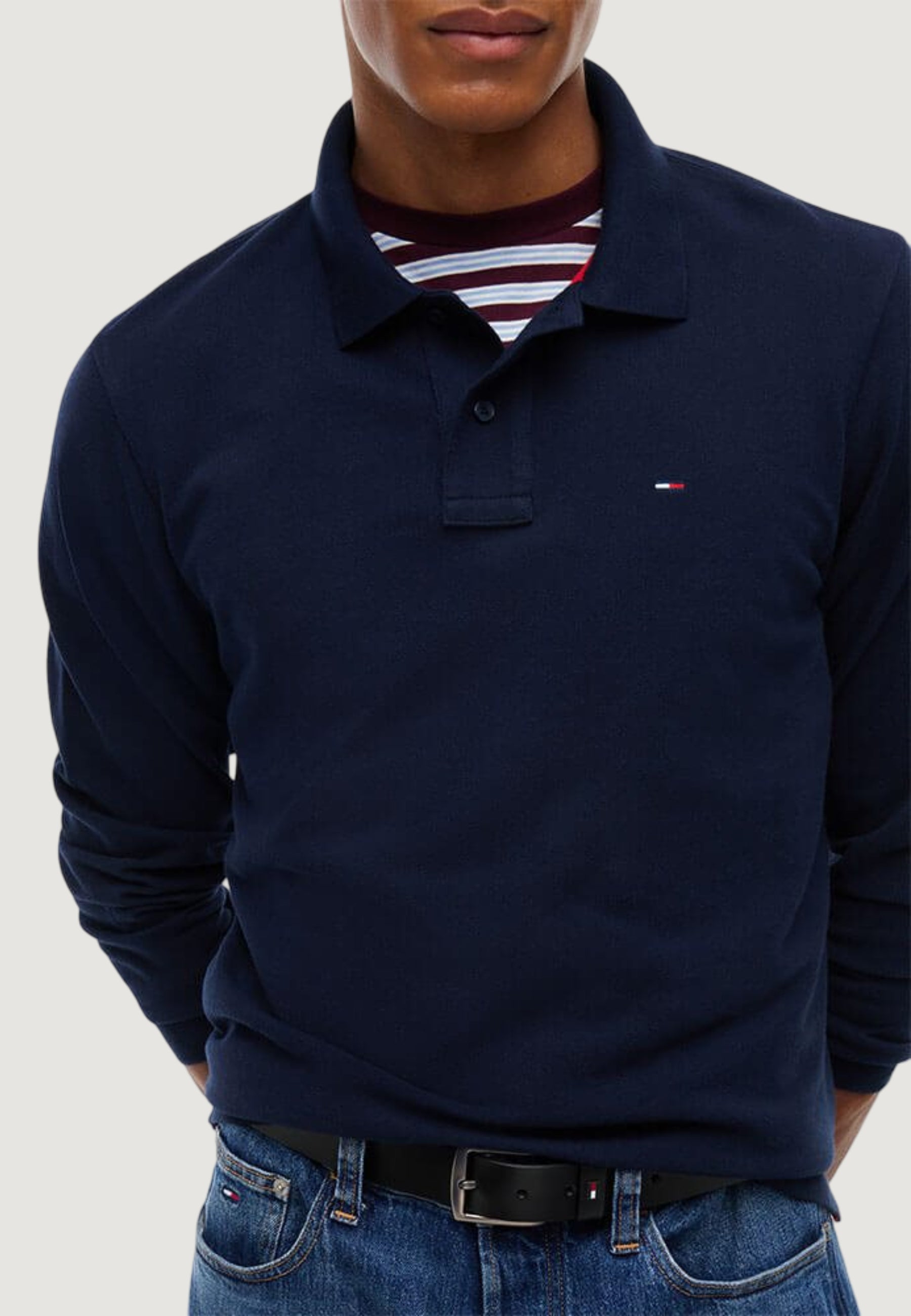 Polo manica lunga Tommy Hilfiger Jeans DM0DM23630