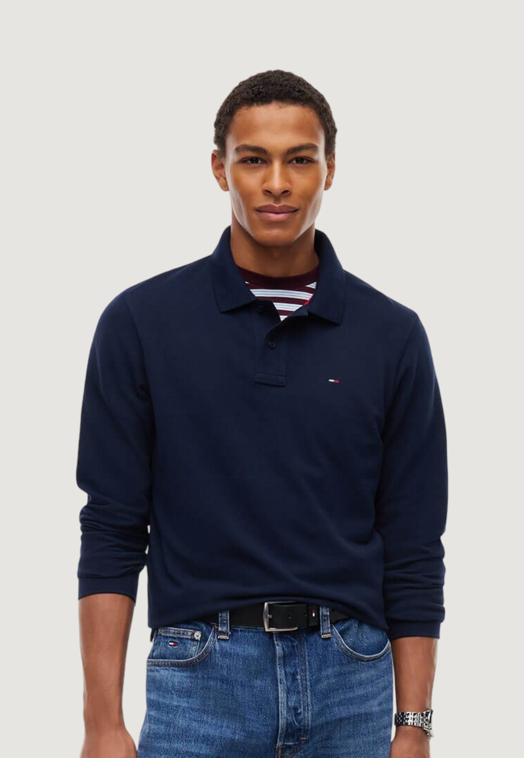 Polo manica lunga Tommy Hilfiger Jeans DM0DM23630