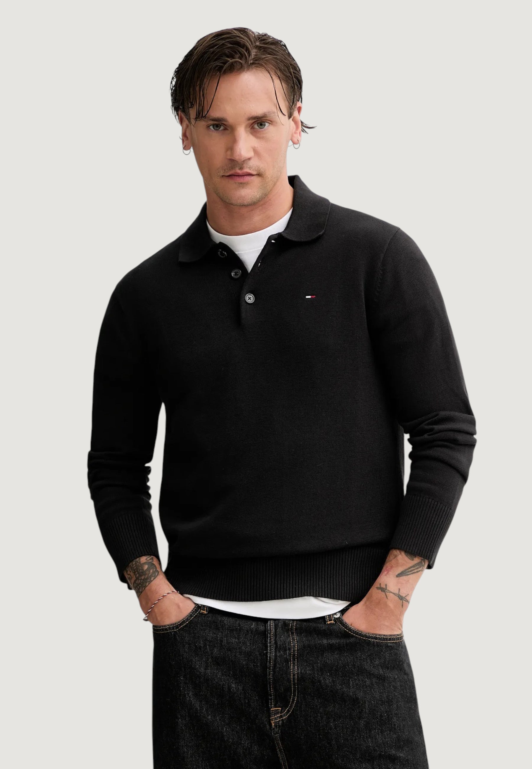 Polo manica lunga Tommy Hilfiger Jeans TJM SLIM ESSENTIAL P