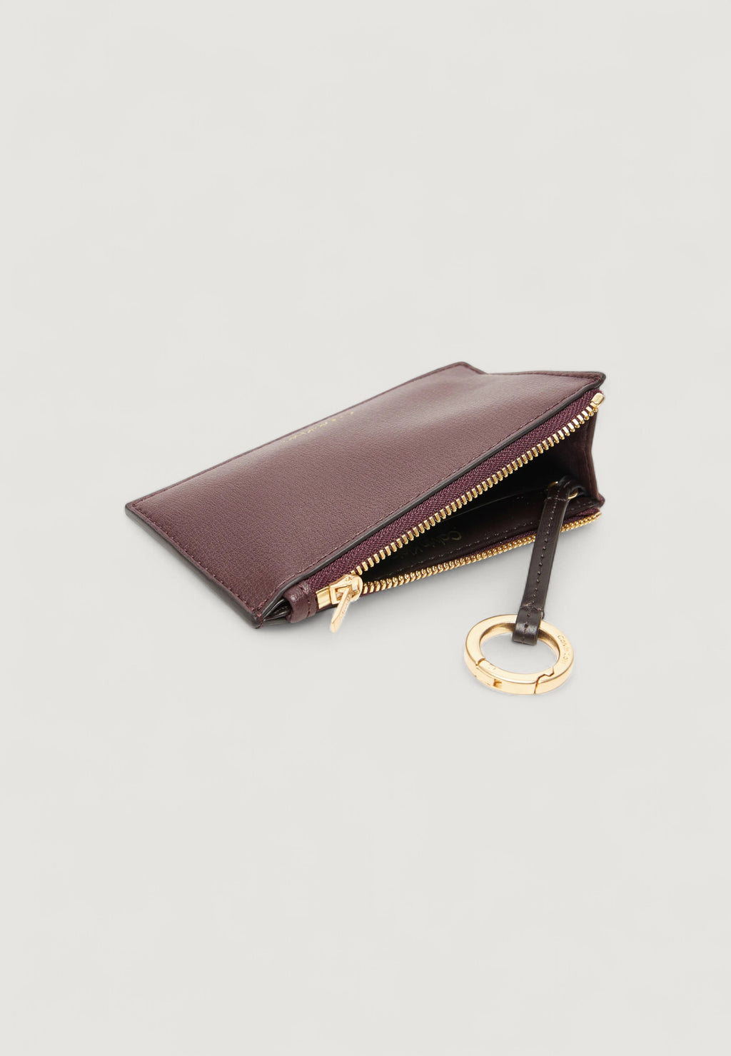 Portacarte Calvin Klein FOIL LOGO TOP ZIP CARDCASE