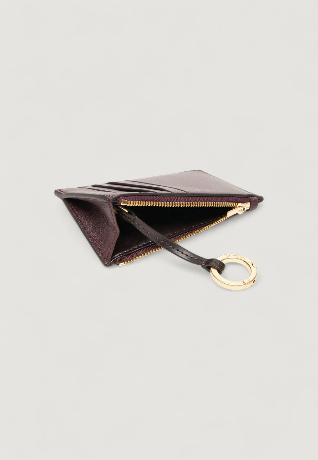 Portacarte Calvin Klein FOIL LOGO TOP ZIP CARDCASE