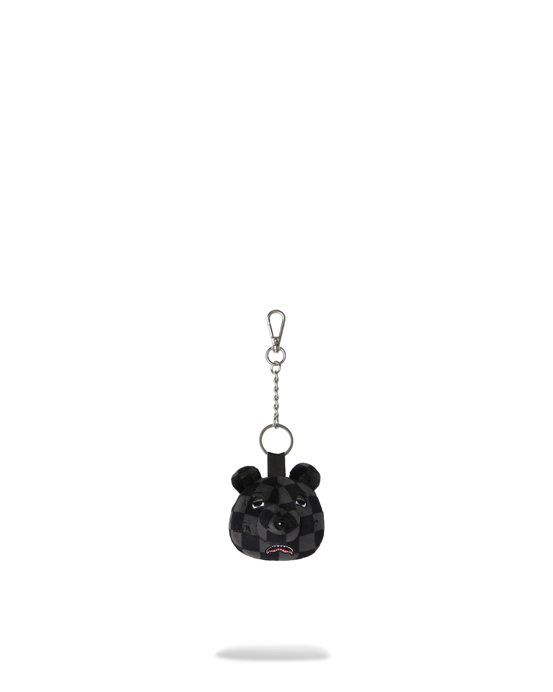 Portachiave Sprayground GREY CHECKER BEAR HEAD KEYCHAIN