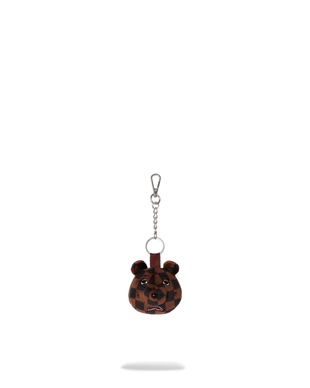 Keyring Sprayground BROWN CHECKER BEAR HEAD KEYCHAIN