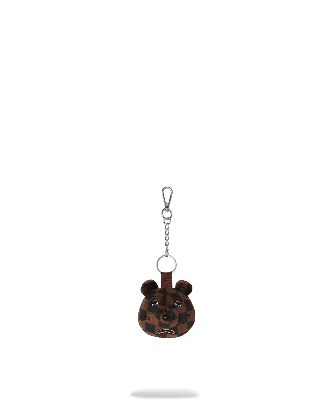Keyring Sprayground BROWN CHECKER BEAR HEAD KEYCHAIN
