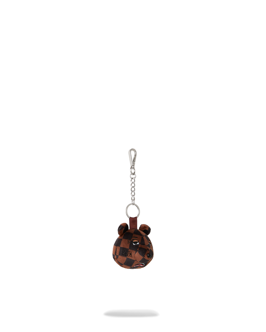 Keyring Sprayground BROWN CHECKER BEAR HEAD KEYCHAIN