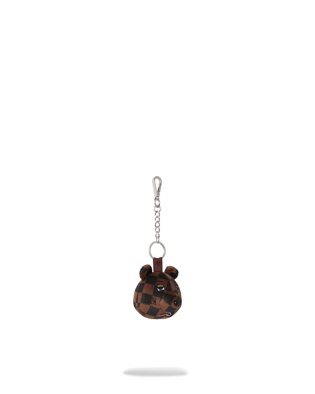 Keyring Sprayground BROWN CHECKER BEAR HEAD KEYCHAIN