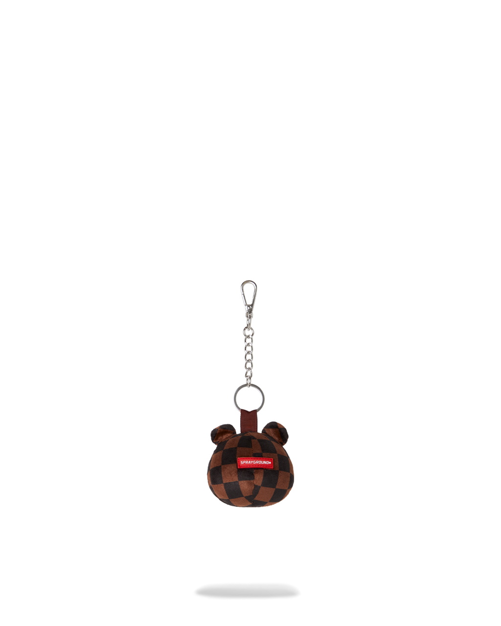 Keyring Sprayground BROWN CHECKER BEAR HEAD KEYCHAIN