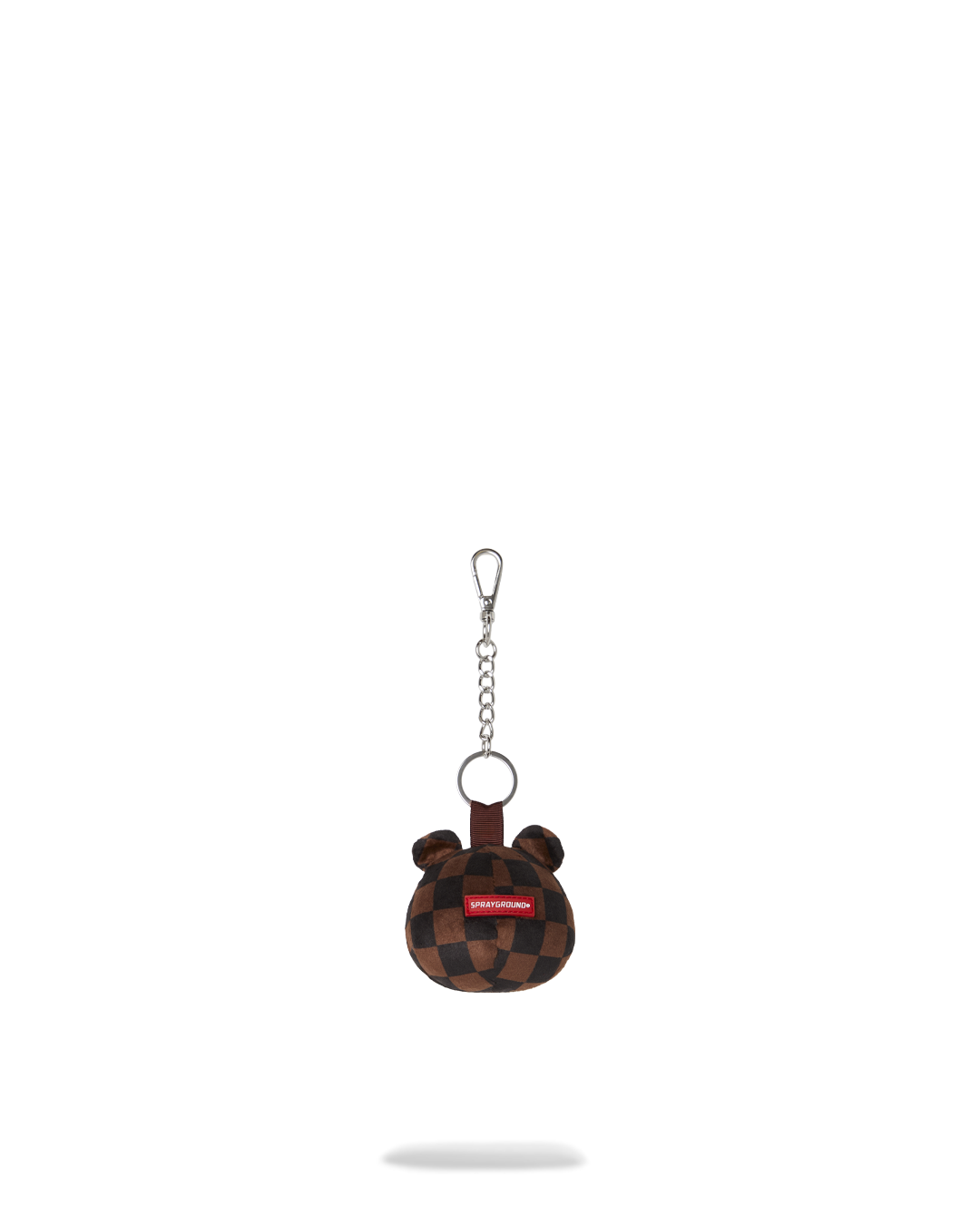 Keyring Sprayground BROWN CHECKER BEAR HEAD KEYCHAIN