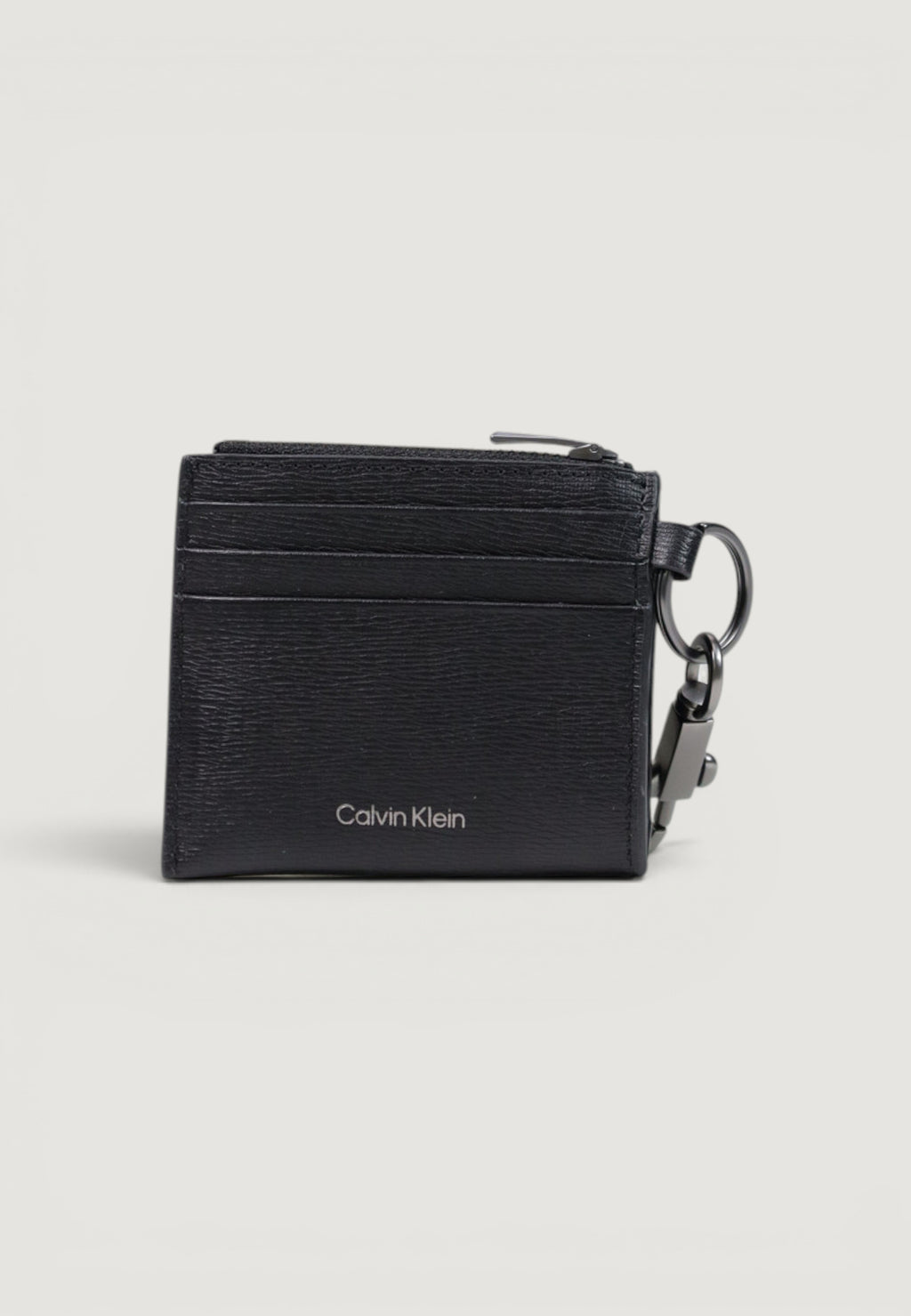 Portafoglio con portamonete Calvin Klein EMBLEM HW CARDHOLDER W/ CLIP
