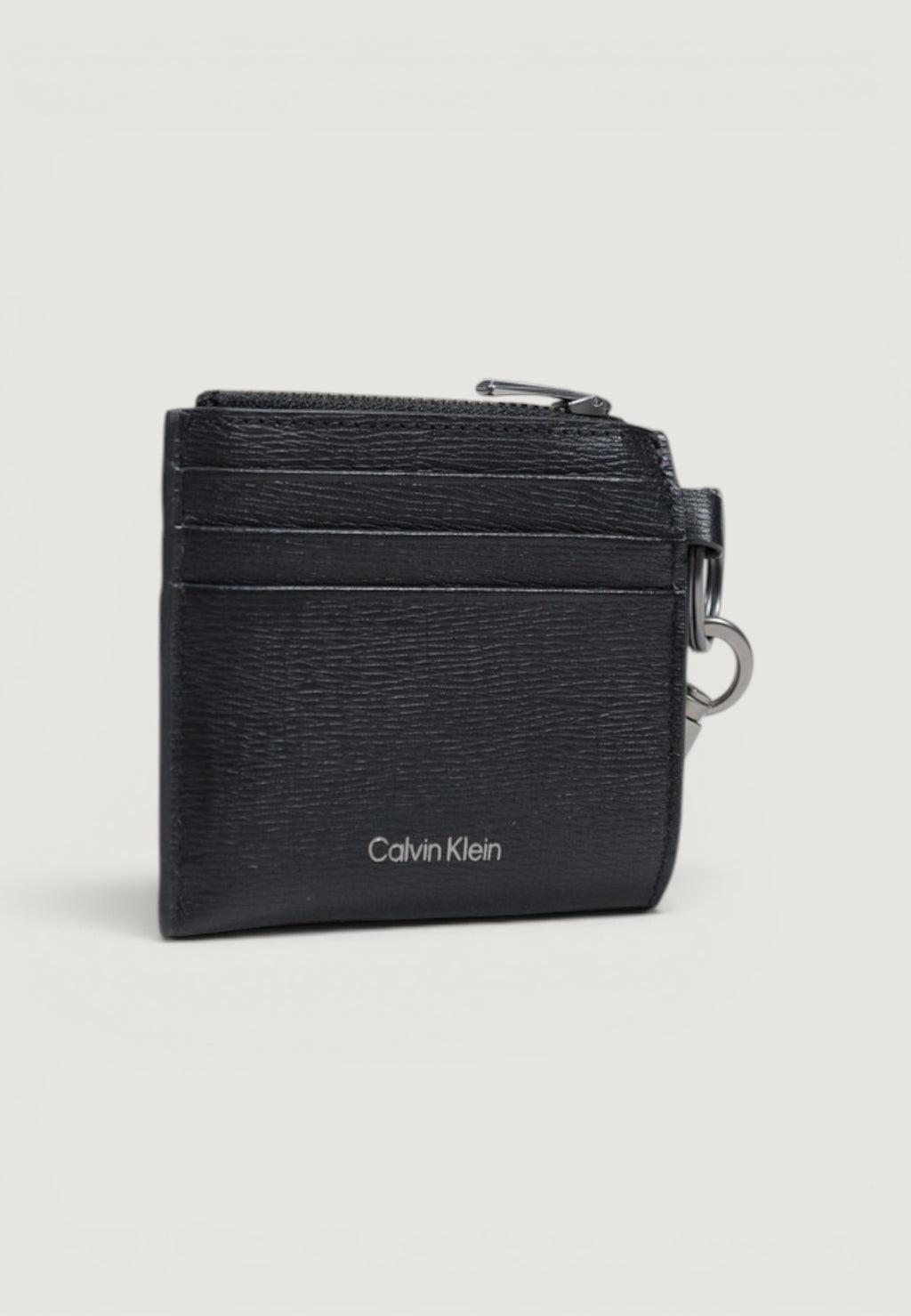 Portafoglio con portamonete Calvin Klein EMBLEM HW CARDHOLDER W/ CLIP