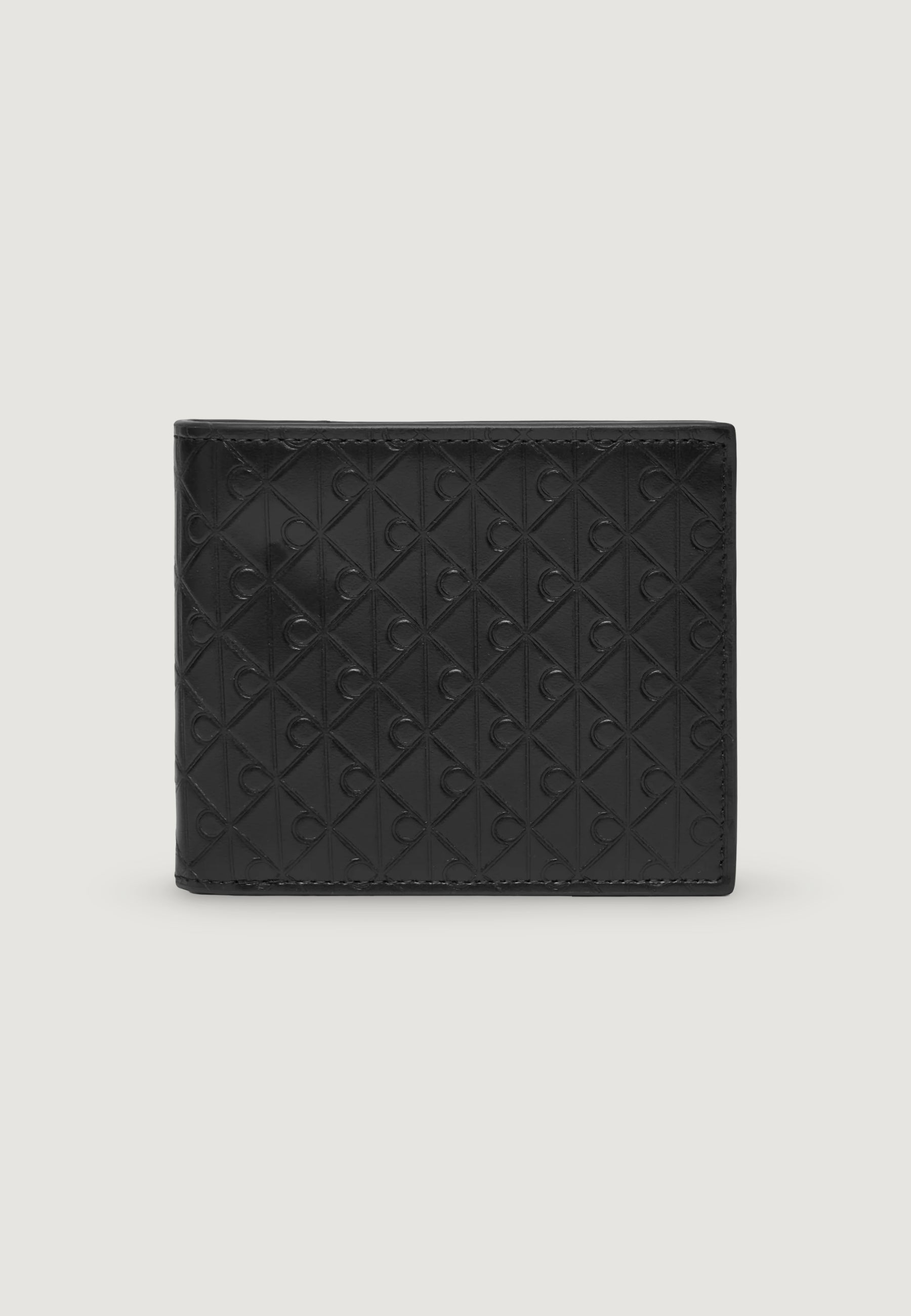 Portafoglio con portamonete Calvin Klein EMBOSSED EMBLEM BILLFOLD W/ COIN