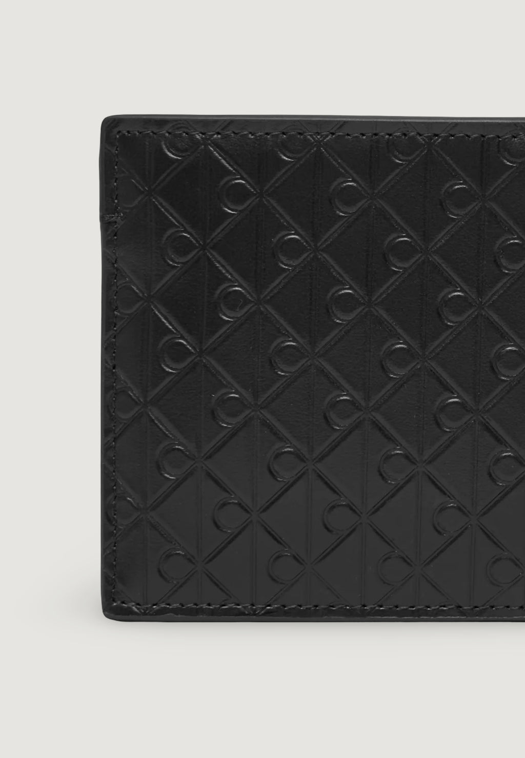 Portafoglio con portamonete Calvin Klein EMBOSSED EMBLEM BILLFOLD W/ COIN