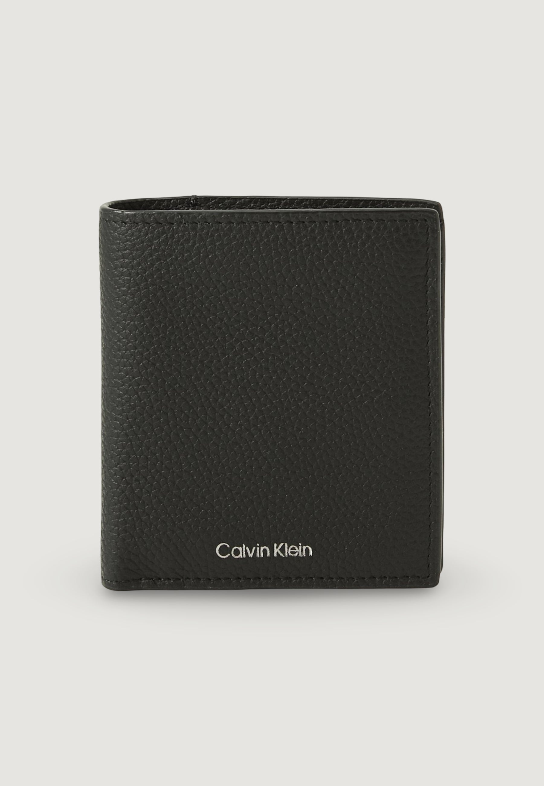 Portafoglio con portamonete Calvin Klein FOIL EMBOSS SLIM TRIFOLD w COIN