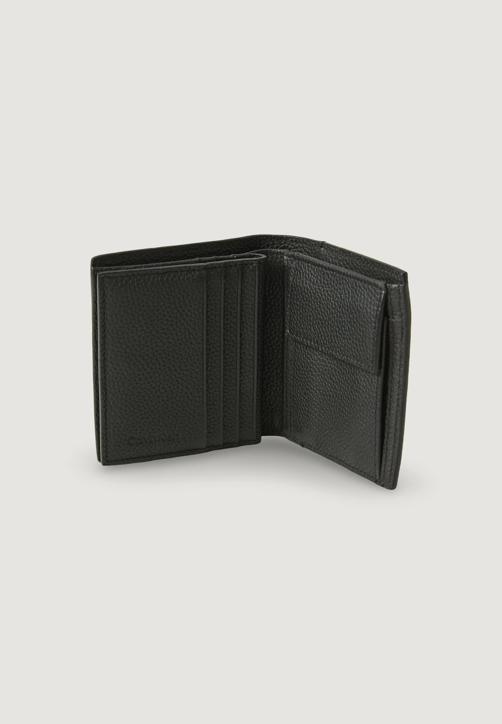 Portafoglio con portamonete Calvin Klein FOIL EMBOSS SLIM TRIFOLD w COIN