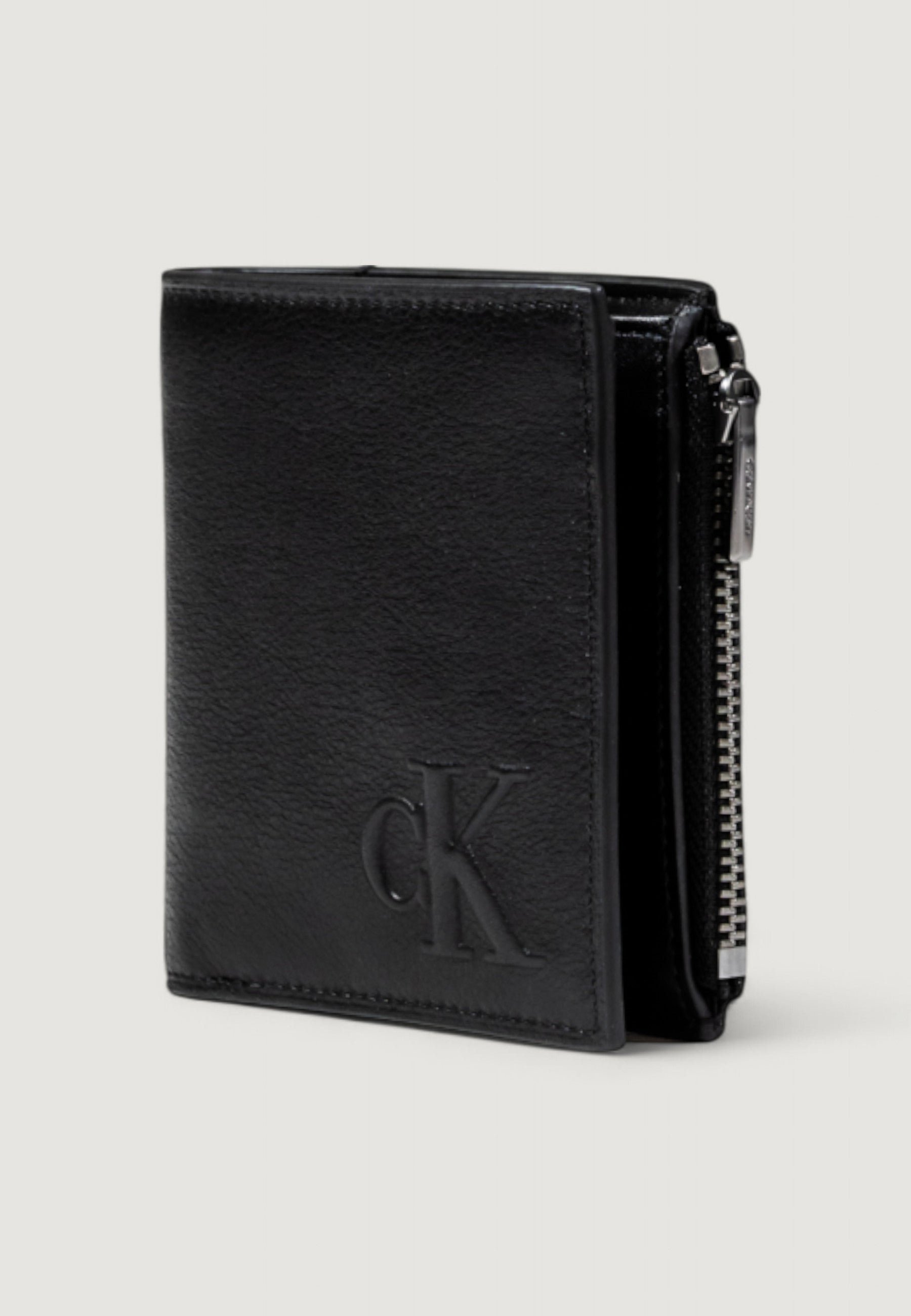 Portafoglio con portamonete Calvin Klein SCLPTD IMPRSSN CMPCT