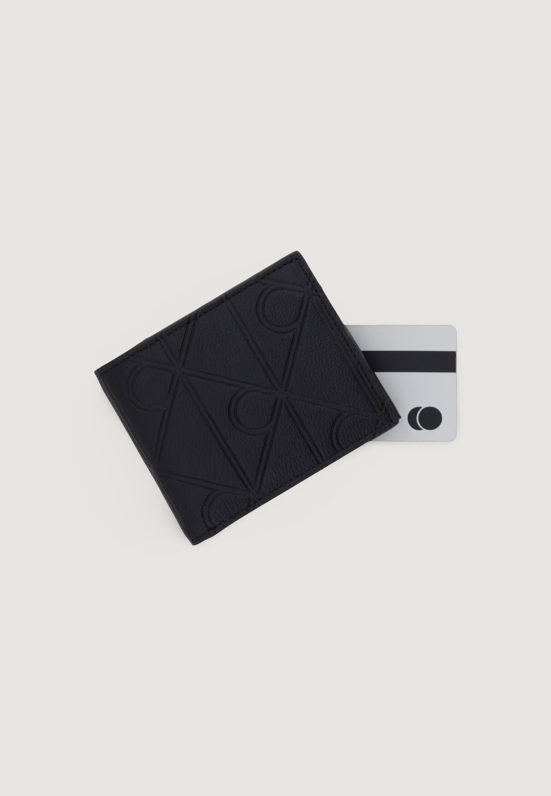 Portafoglio con portamonete Calvin Klein XL EMBLEM AOP EMBO?SS BILLFOLD W