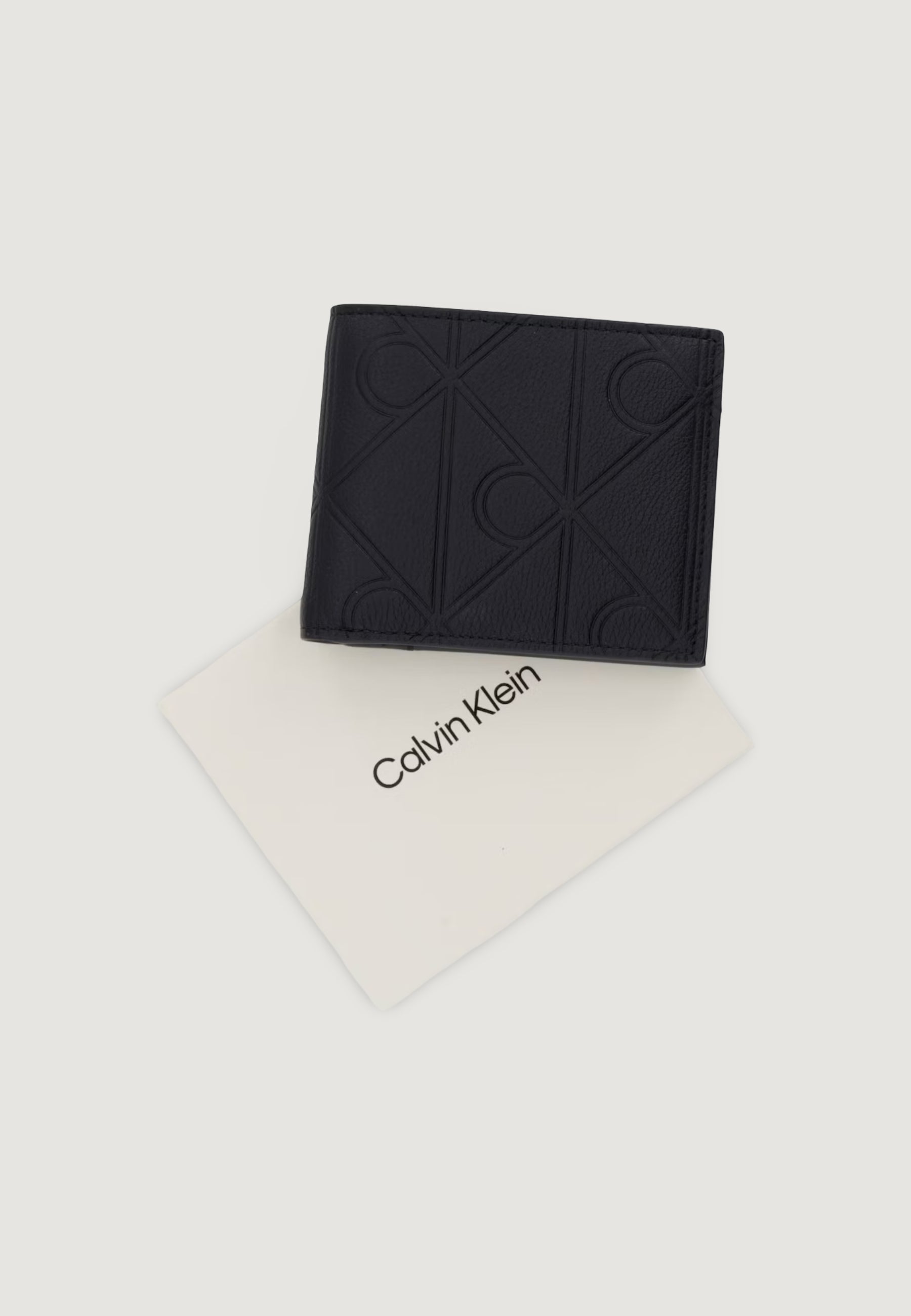 Portafoglio con portamonete Calvin Klein XL EMBLEM AOP EMBO?SS BILLFOLD W