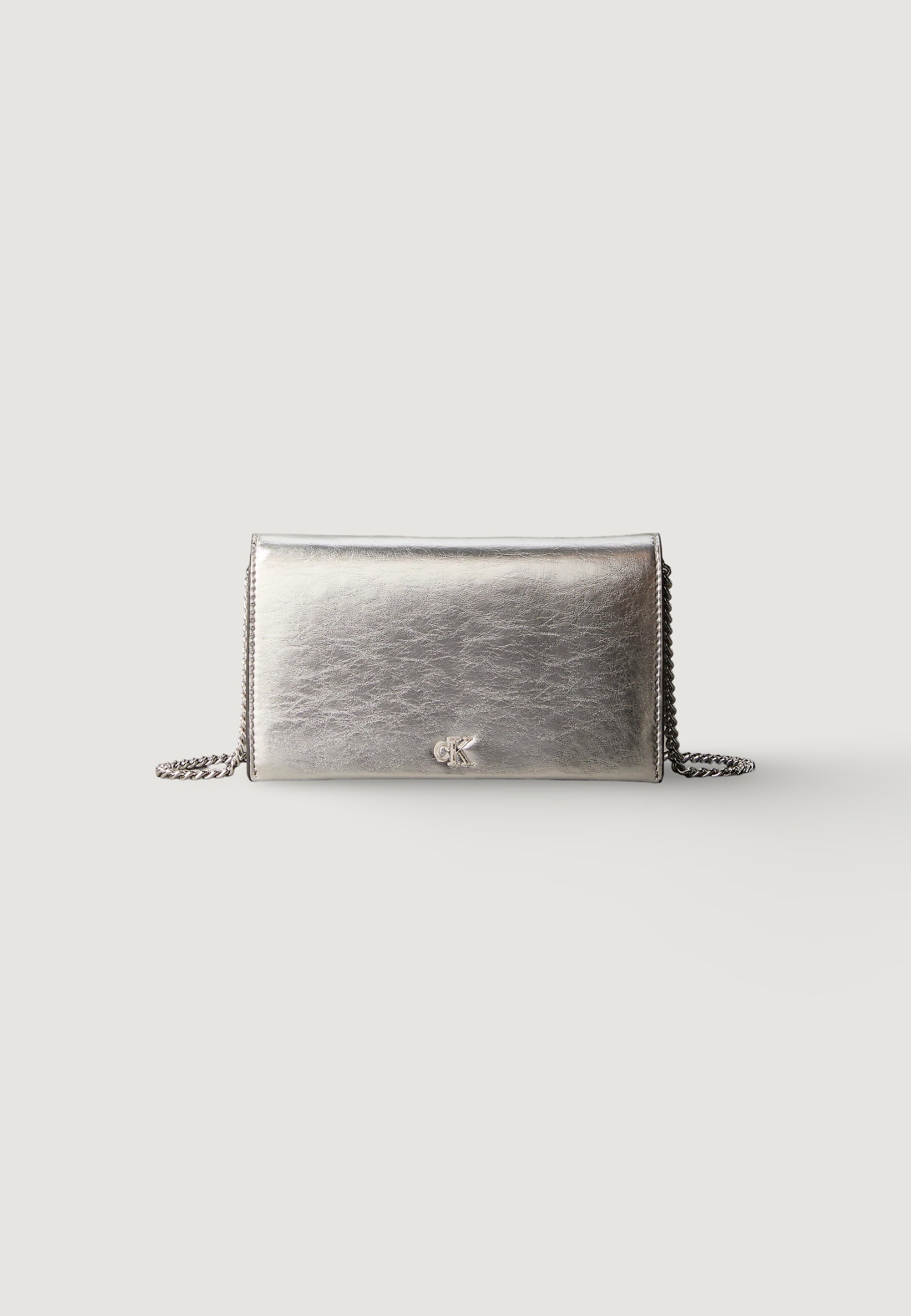 Portafoglio grande Calvin Klein CK METALLIC WALLET ON CHAIN