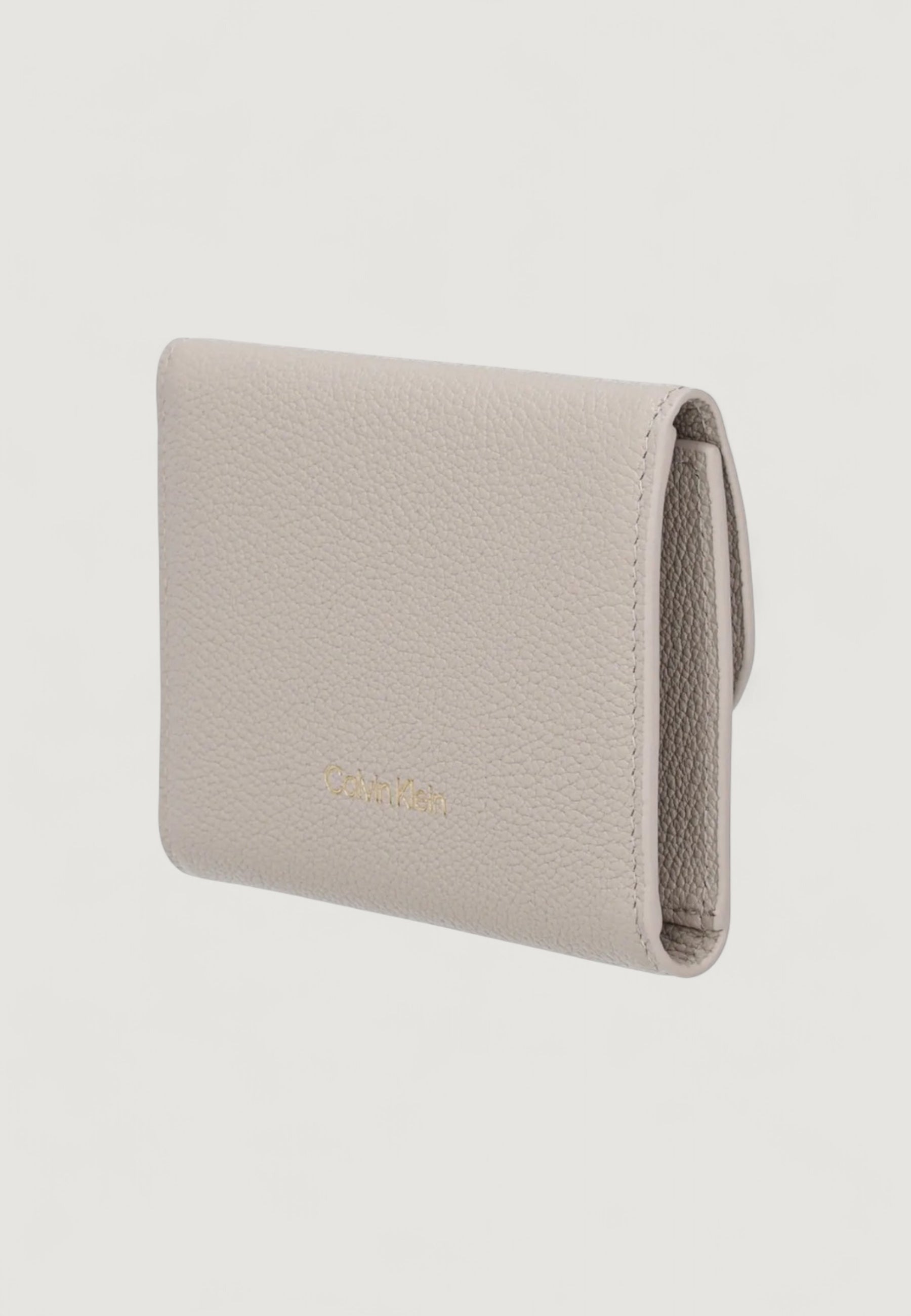 Portafoglio piccolo Calvin Klein STONE LOCK SLOUCHY LTHR TRIFOLD
