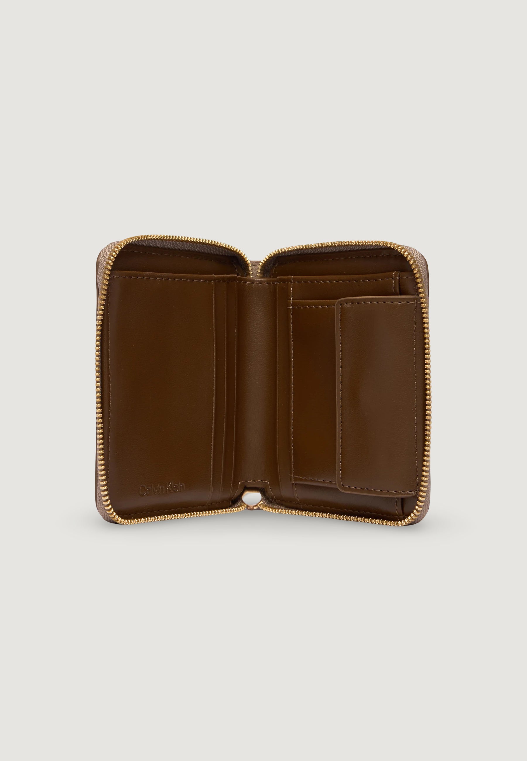 Portafoglio medio Calvin Klein FOIL LOGO SQUARE ZIP AROUND