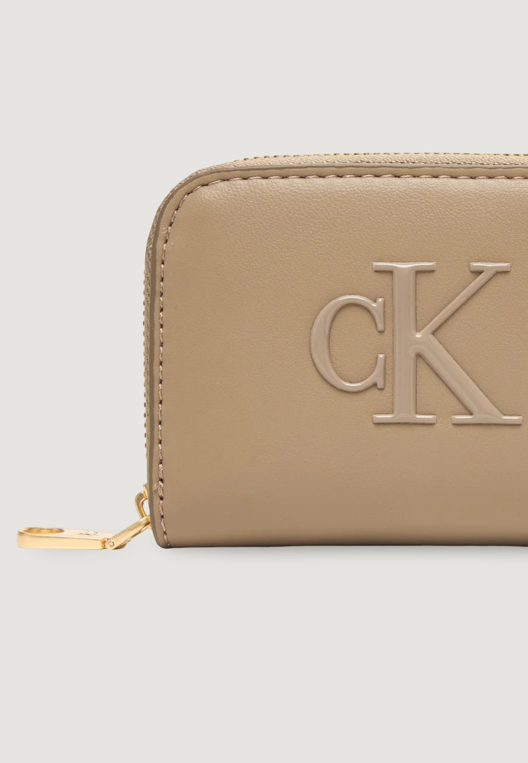 Portafoglio piccolo Calvin Klein BOLD CK MEDIUM ZIP AROUND