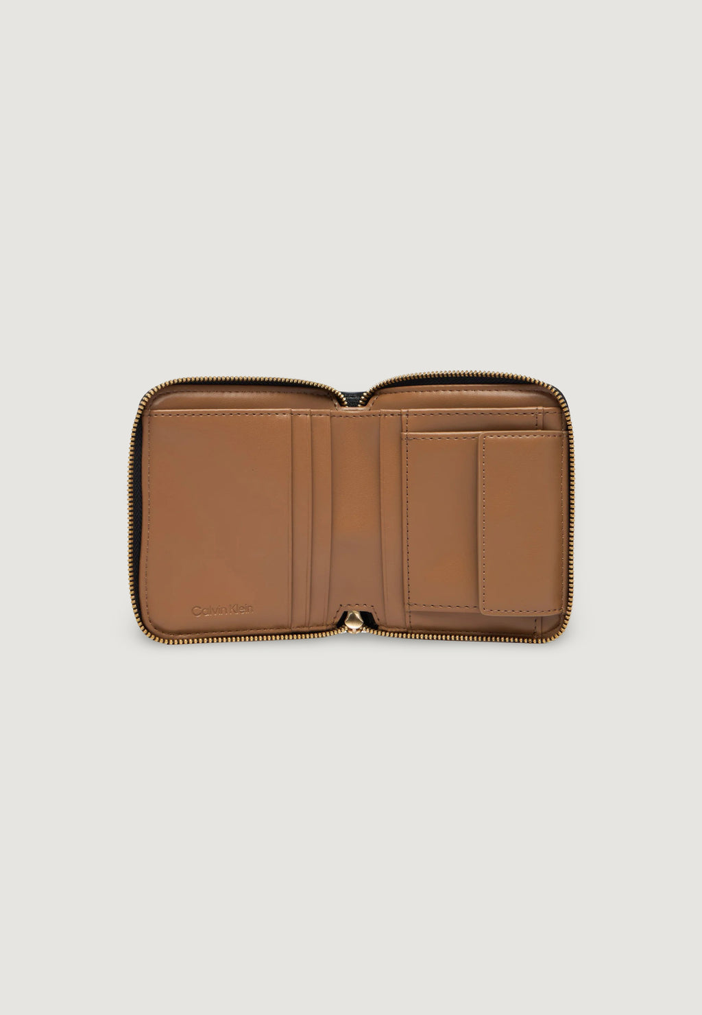 Portafoglio medio Calvin Klein FOIL LOGO SQUARE ZIP AROUND