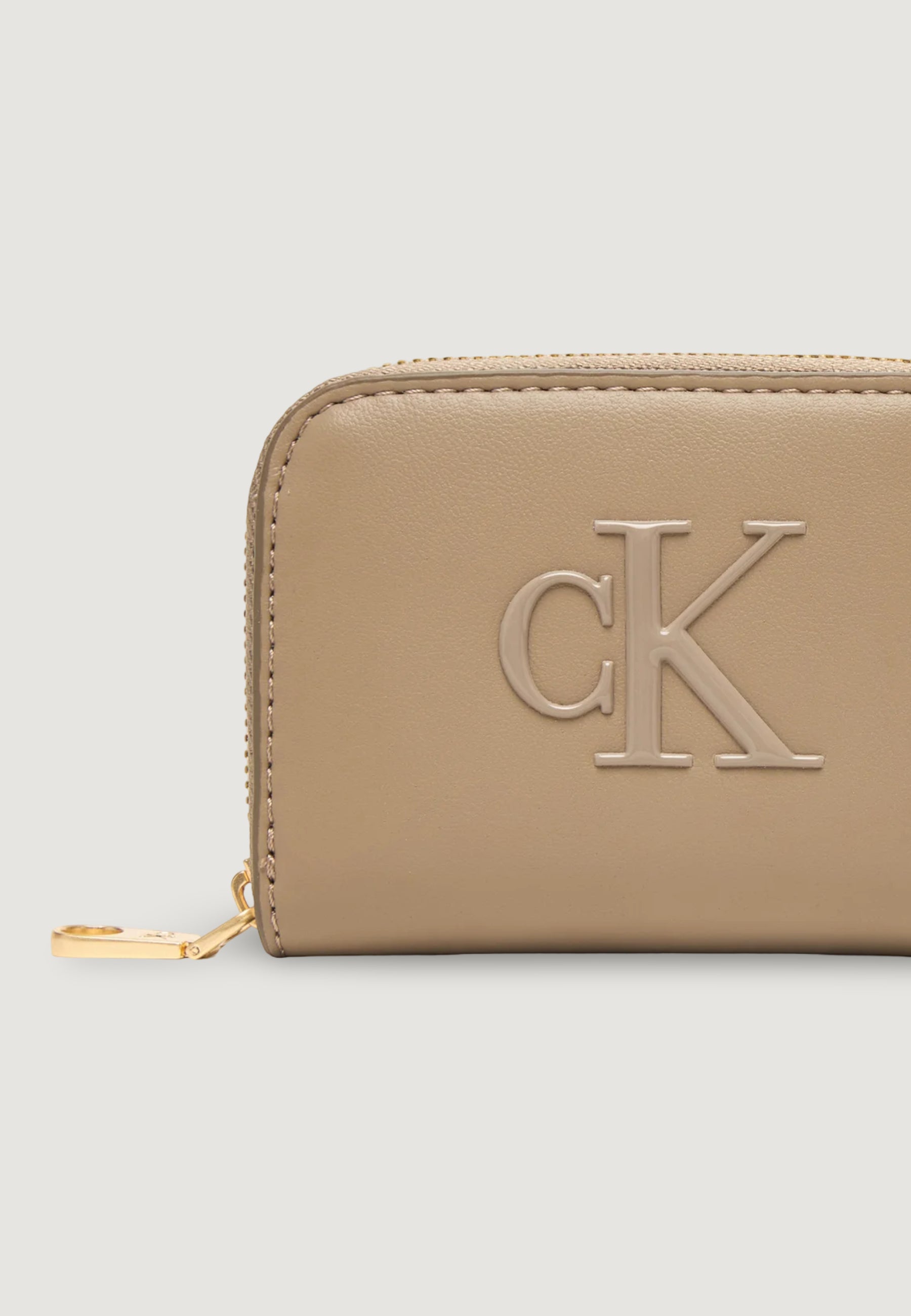 Portafoglio piccolo Calvin Klein BOLD CK MEDIUM ZIP AROUND