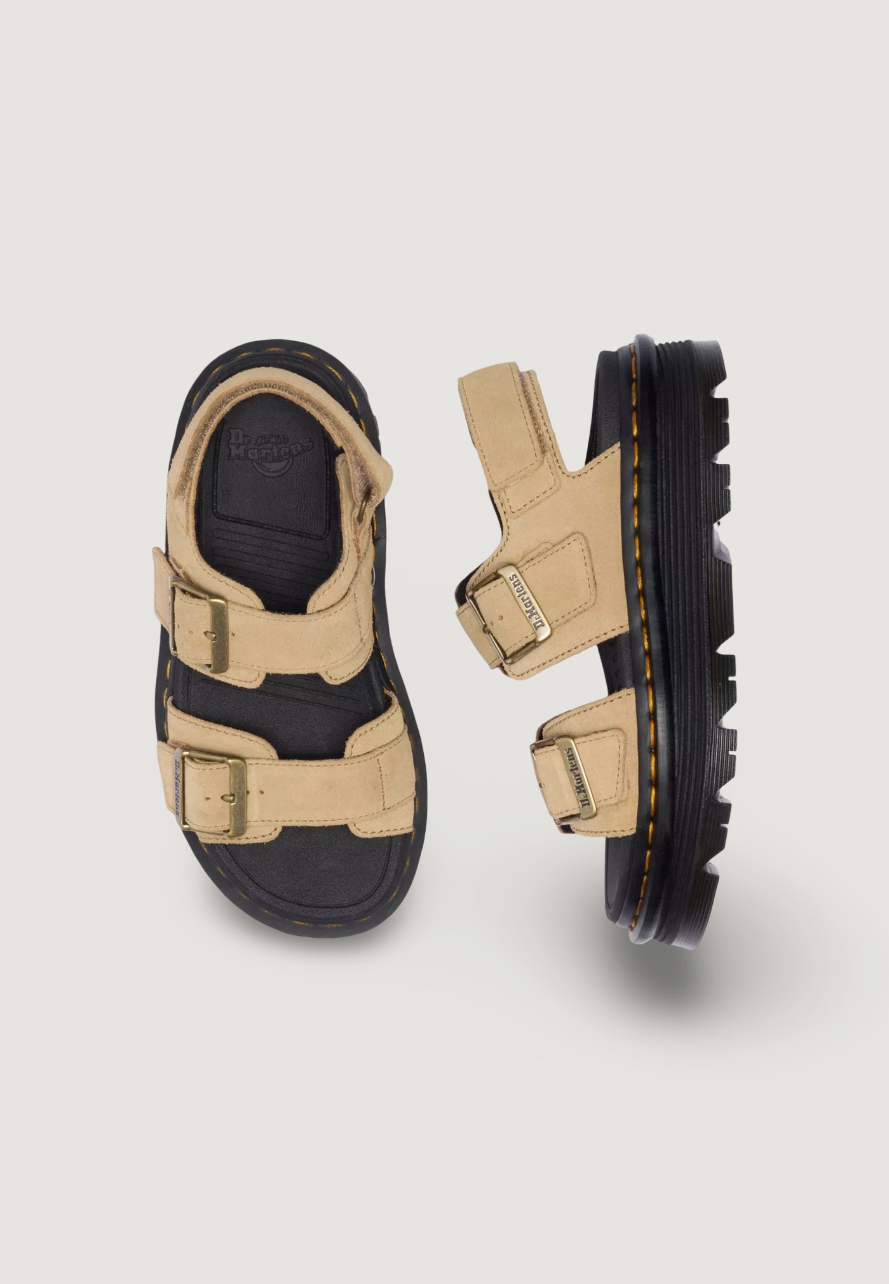 Sandali Dr. Martens Zebzag Sandal Savannah Tan Eh Suede