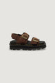 Sandali Dr. Martens Zebzag Sandal Sepia Brown Tumbled Nubuck