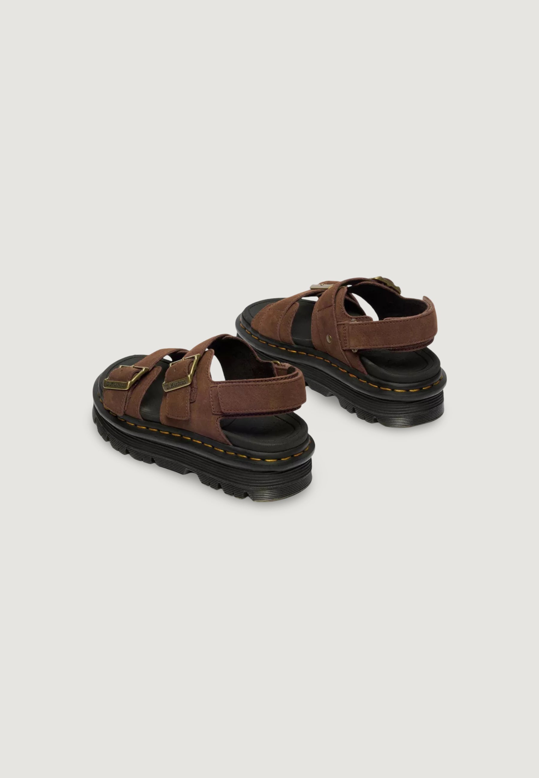 Sandali Dr. Martens Zebzag Sandal Sepia Brown Tumbled Nubuck
