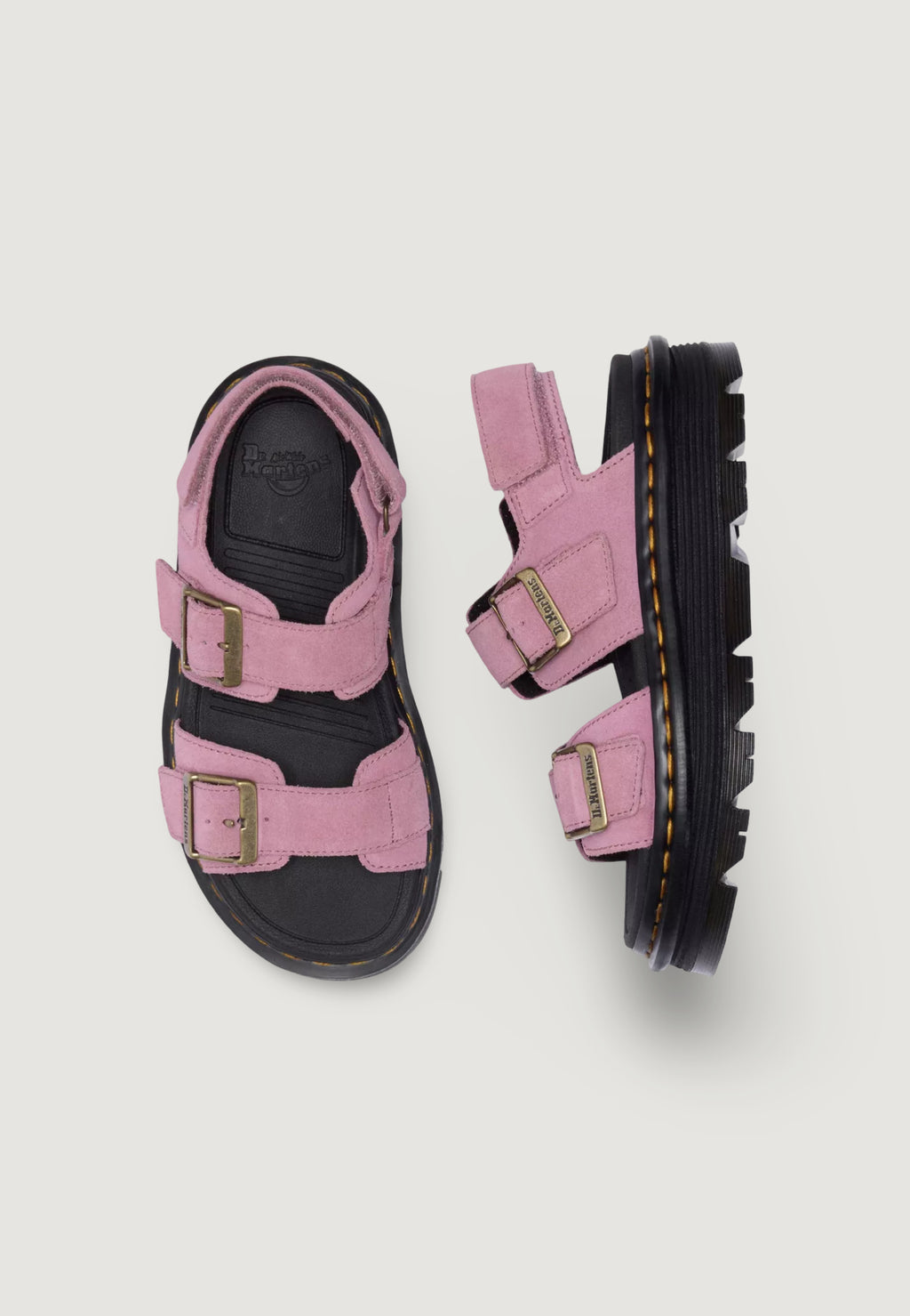 Sandali Dr. Martens Zebzag Sandal Dusty Rose Eh Suede