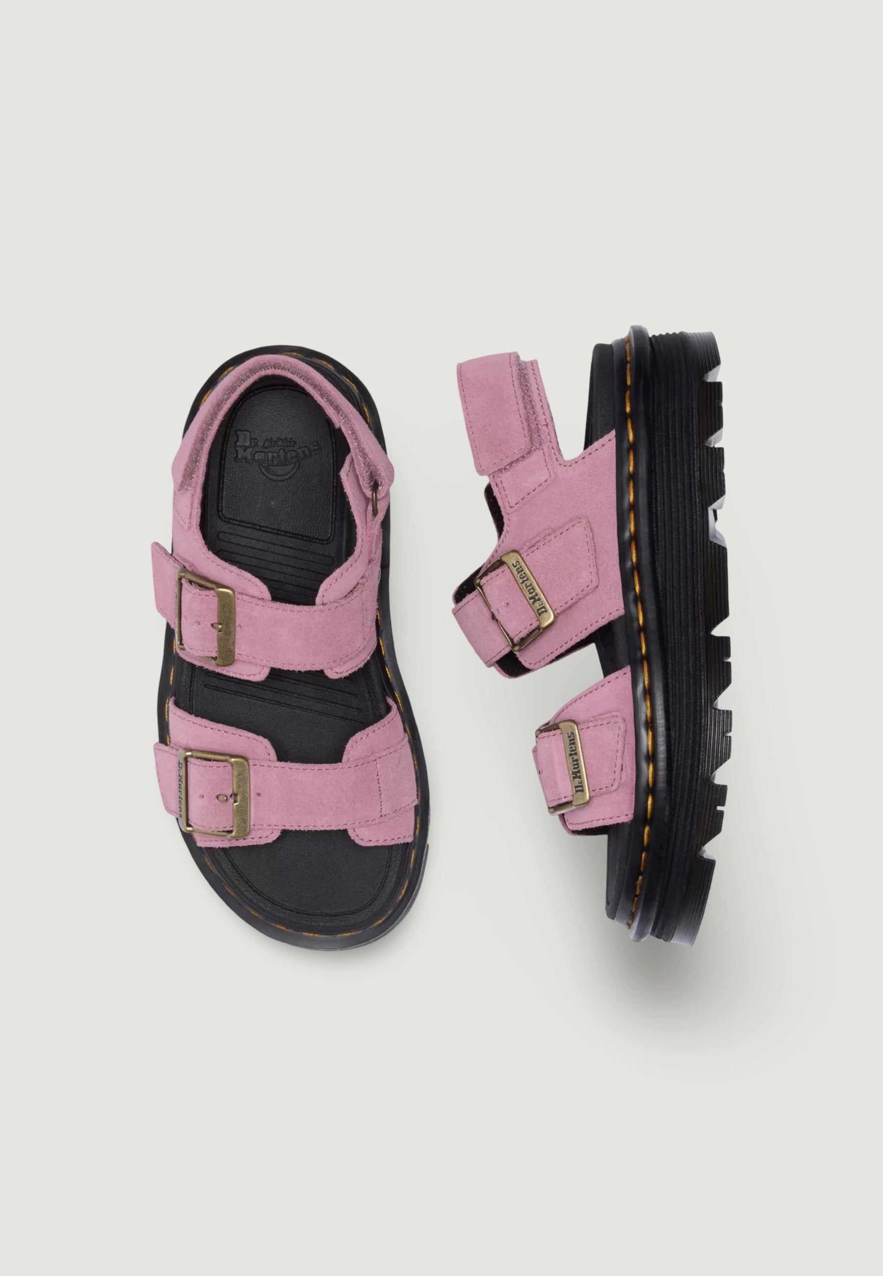 Sandali Dr. Martens Zebzag Sandal Dusty Rose Eh Suede