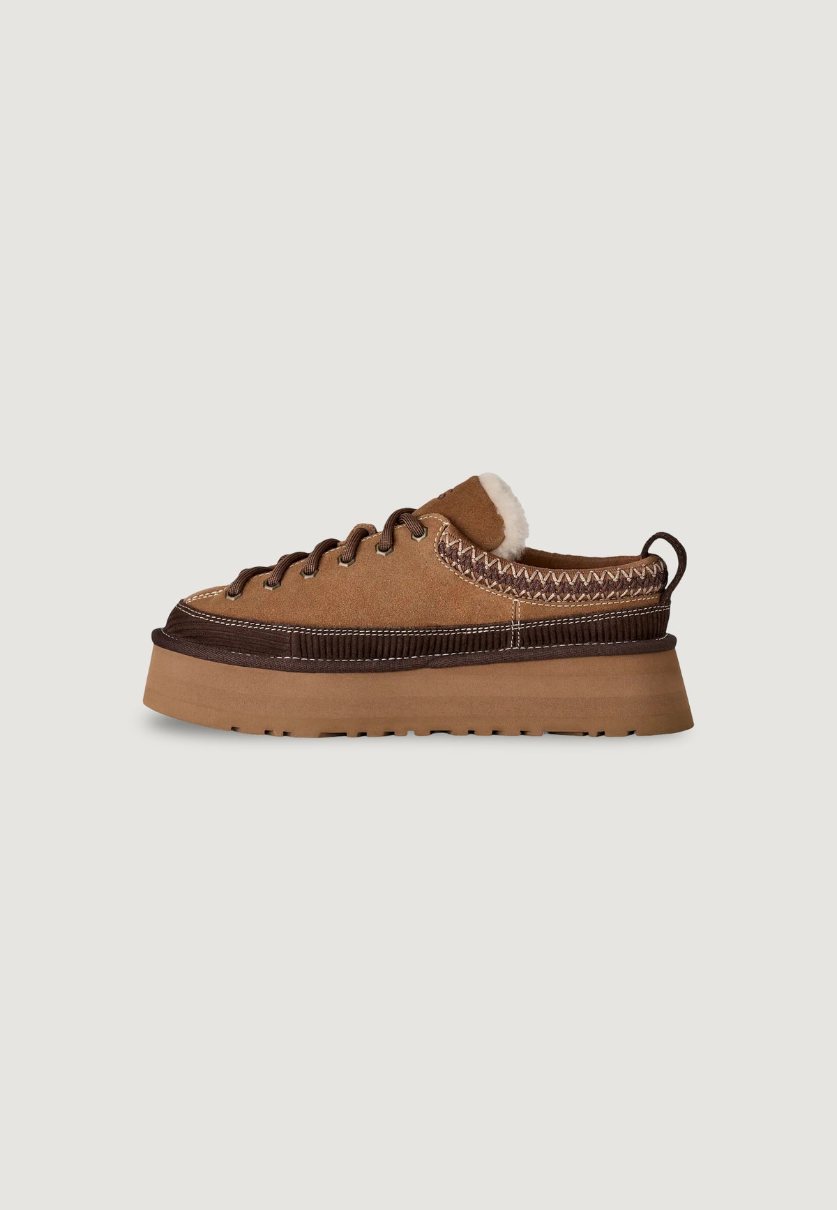 Low heel shoes UGG HERITAGE LACE-UP SLIPPER