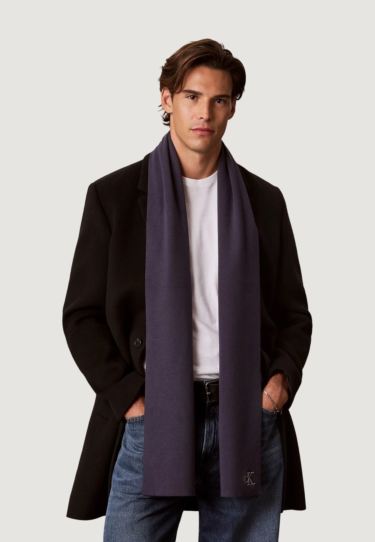 Sciarpa Calvin Klein CK FINE RIB SCARF