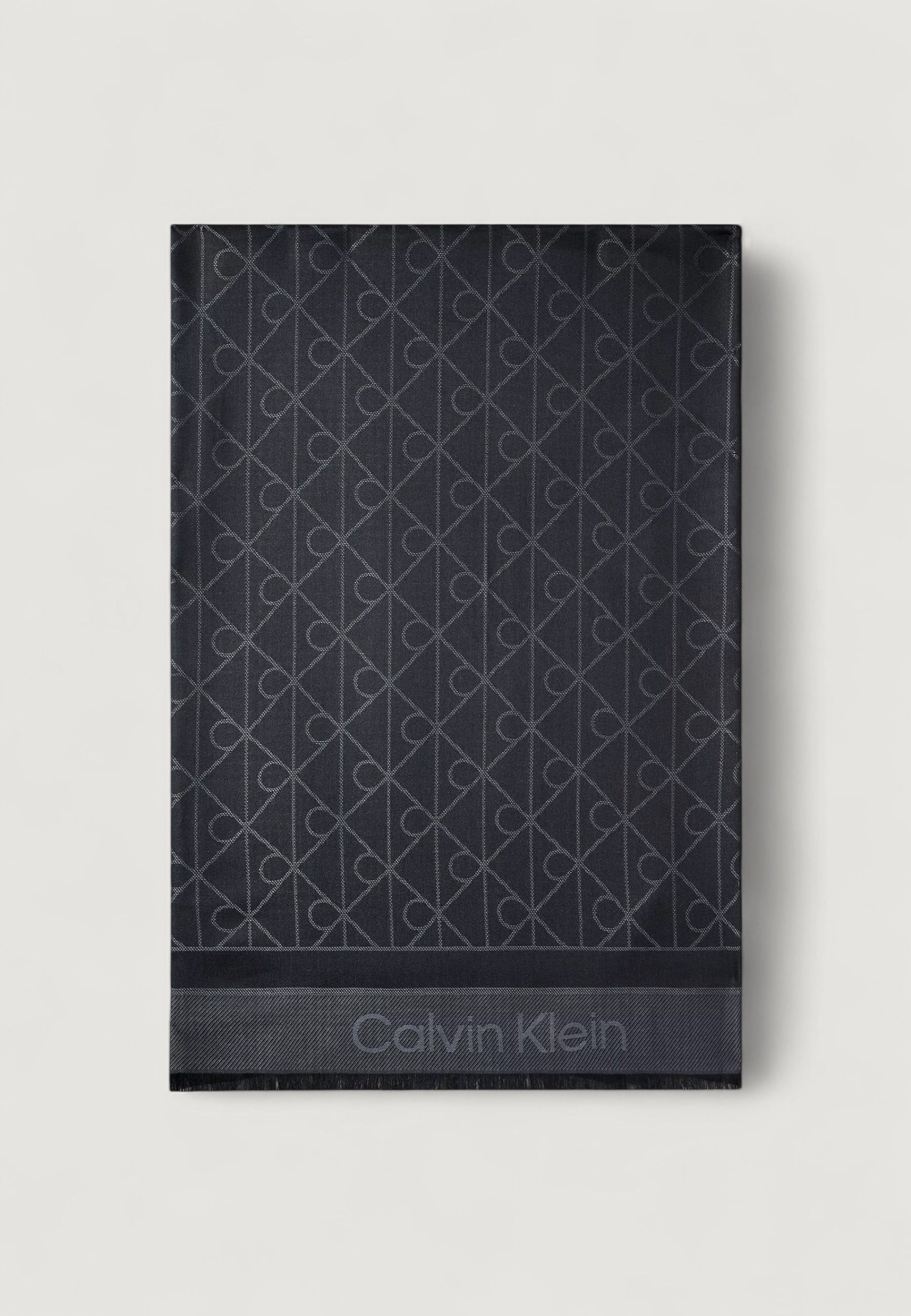 Sciarpa Calvin Klein TONAL AOP MODAL LW SQUARE SCARF