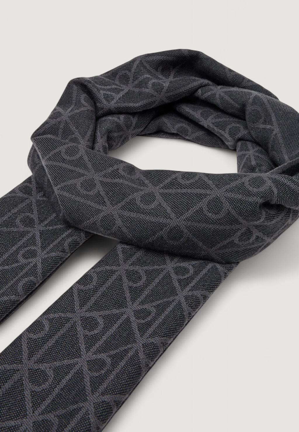 Sciarpa Calvin Klein TONAL AOP WOOL LW SCARF